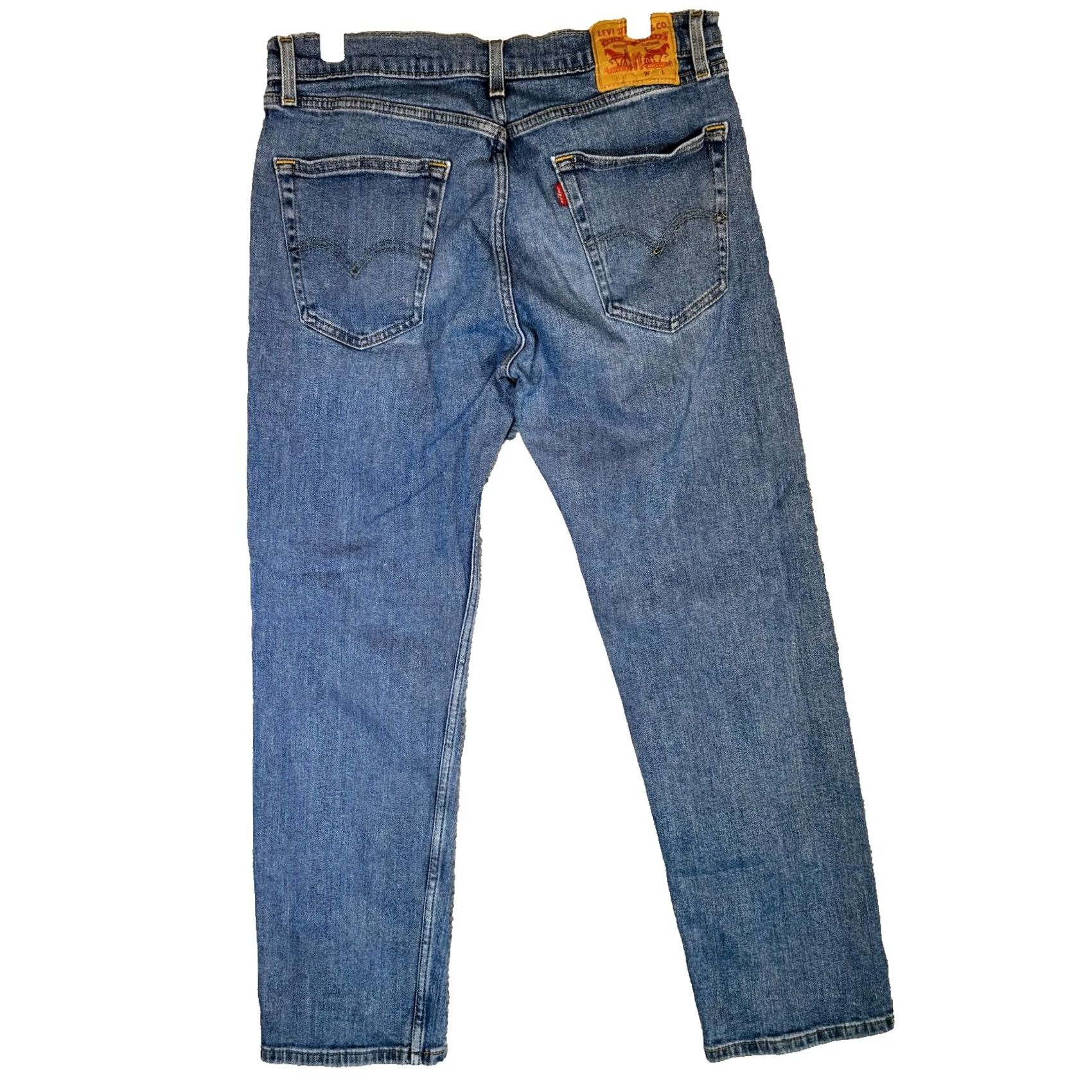 Levi's Levi's 505 Jeans Mens 32x30 Blue Medium Wash Tapered Slim Denim Zip Fly Size US 32 / EU 48 - 7 Thumbnail