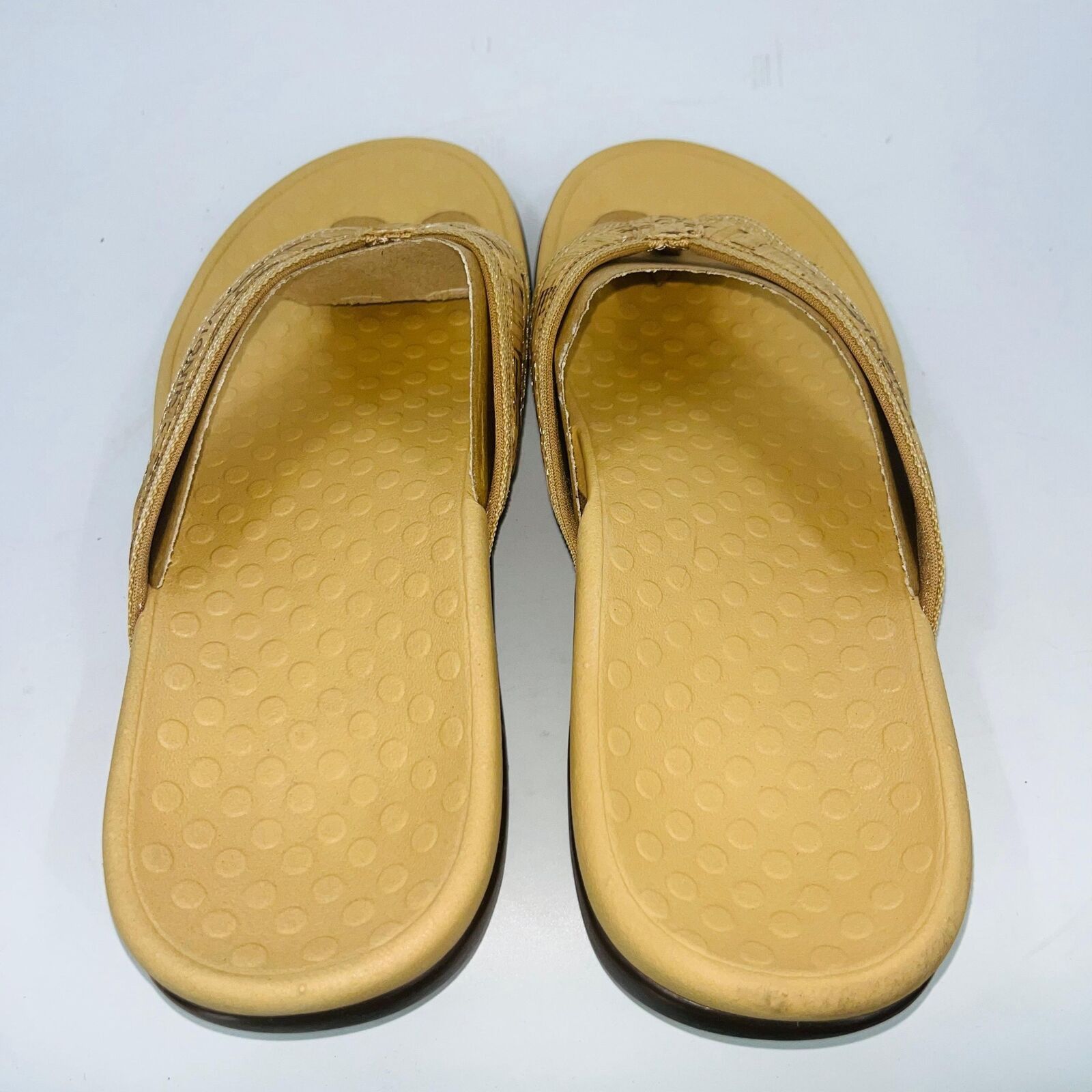 Vionic VIONIC TIDE II "GOLD CORK" TOE POST WOMENS SANDALS SIZE 8 Size US 8 / IT 38 - 3 Thumbnail