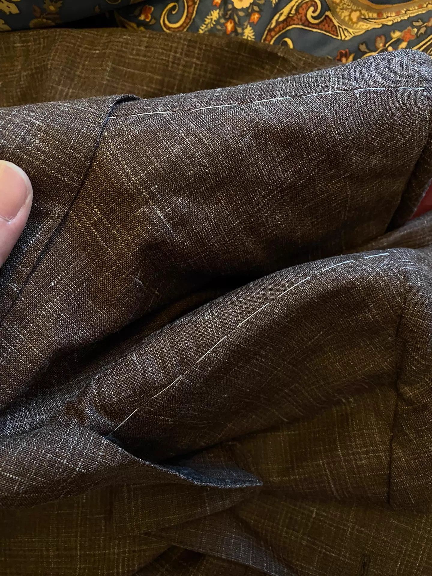 Brunello Cucinelli BRUNELLO CUCINELLI Handmade Cashmere Suit (Italy) Size 50R - 8 Thumbnail