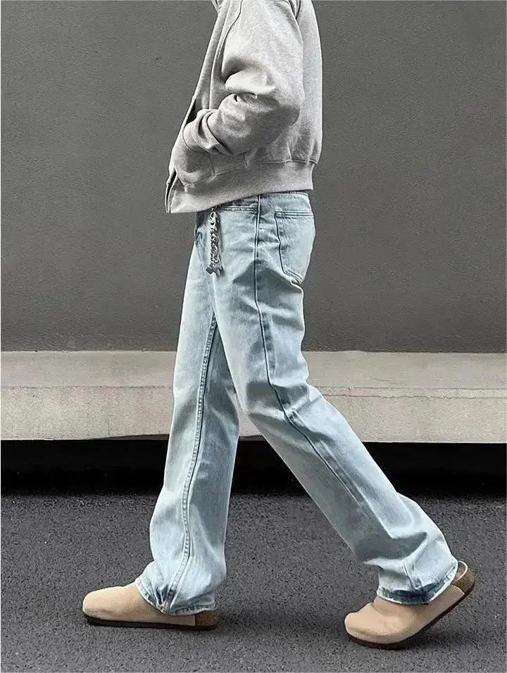 Japanese Brand Retro straight leg flared jeans Size US 30 / EU 46 - 5 Thumbnail