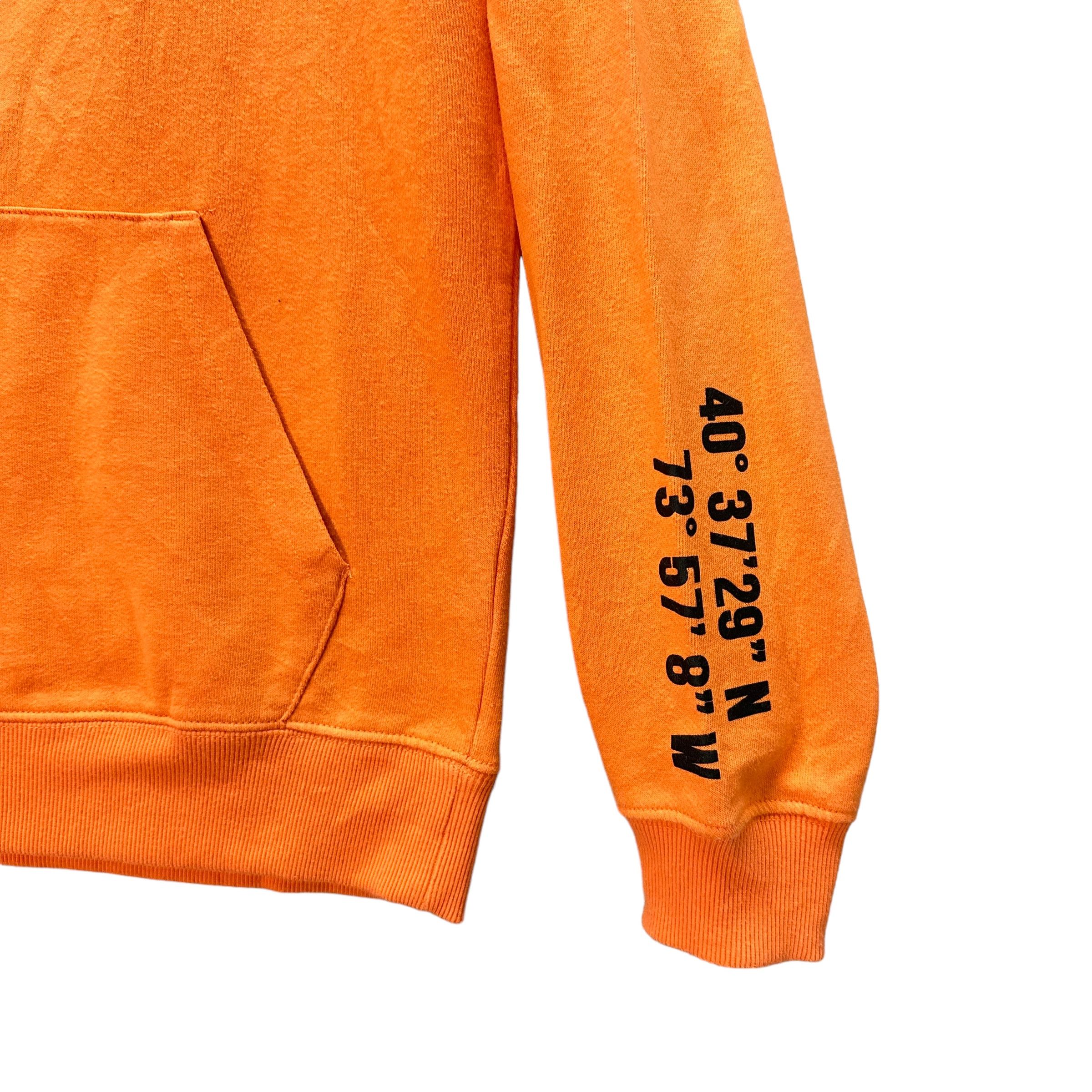 Japanese Brand WEGO NYC BROOKLYN EAST COAST PULLOVER ORANGE HOODIE #9096-56 Size US S / EU 44-46 / 1 - 5 Thumbnail