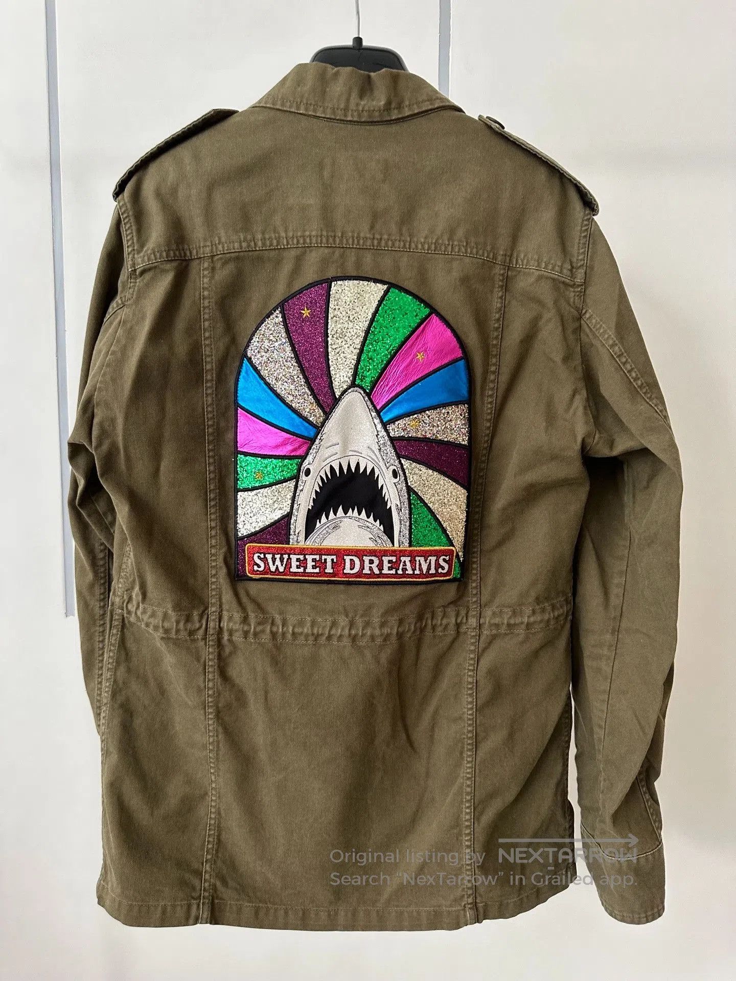 Saint Laurent Paris Saint Laurent Olive Green Shark Jacket. Size US S / EU 44-46 / 1 - 1 Thumbnail