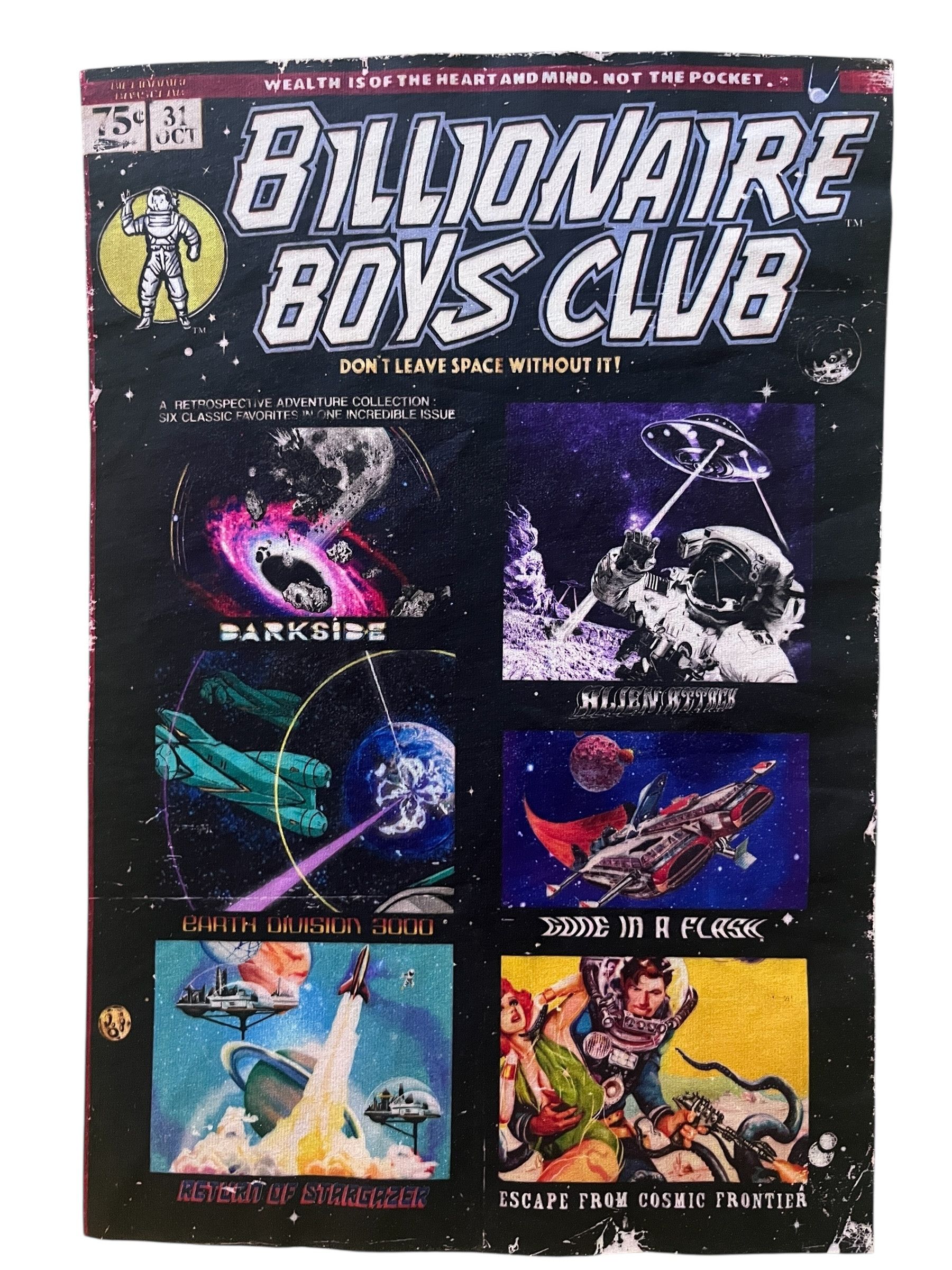 Billionaire Boys Club Billionaire Boys Club Space Comic Tee Cream Medium Vintage Size US M / EU 48-50 / 2 - 8 Thumbnail