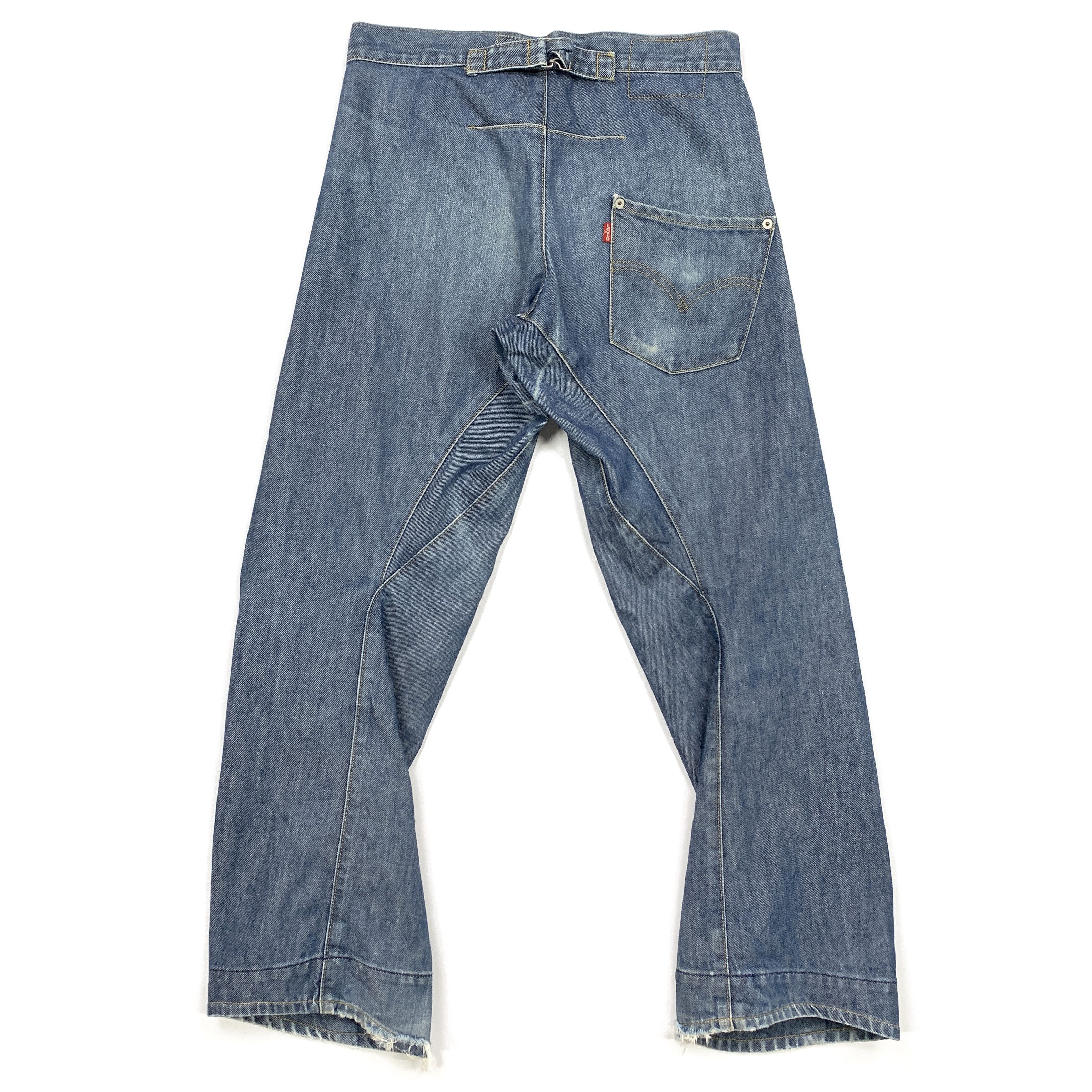 Levi's Engineered 00's Loose Denim Jeans Size US 29 - 2 Thumbnail