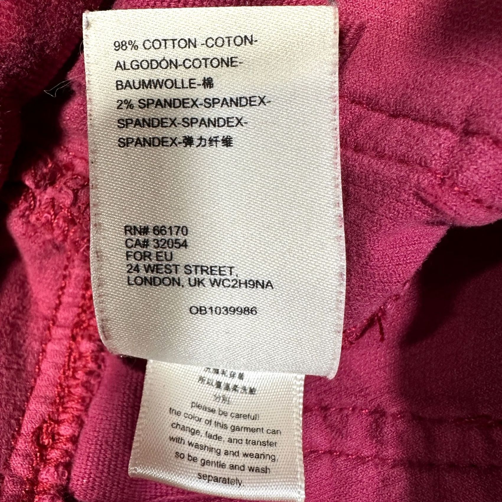 Anthropologie Anthropologie Pilcro Letterpress Pants Womens 27 HIgh Rise Skinny Corduroy Red Shirt Size 27" / US 4 / IT 40 - 7 Thumbnail