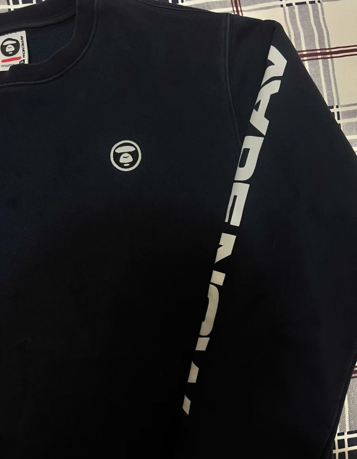 Bape AAPE OG Nigo era, ape head slogan print on sleeve hoodie Size US XL / EU 56 / 4 - 2 Thumbnail