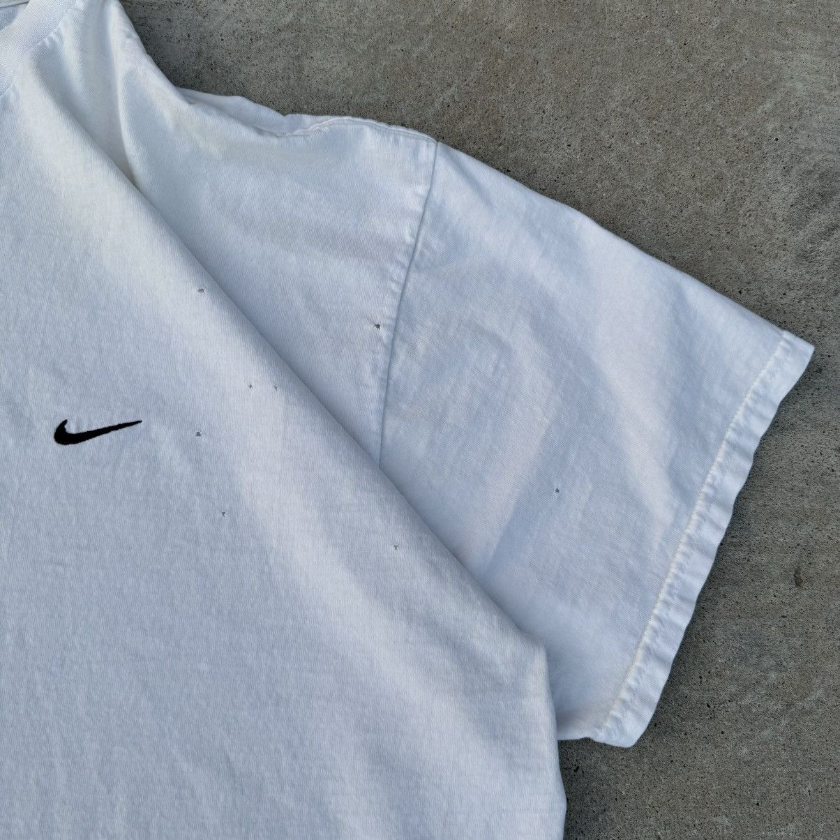 JNCO × Nike × Stussy Vintage Y2K White Nike Swoosh Essential Tee Baggy Skater XXL Size US XXL / EU 58 / 5 - 7 Thumbnail
