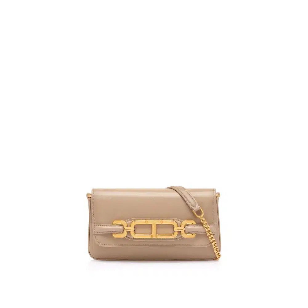 Tom Ford o1loc1c0825 L1836 Size: OS /Leather Small Shoulder Bag Beige Size ONE SIZE - 1 Preview