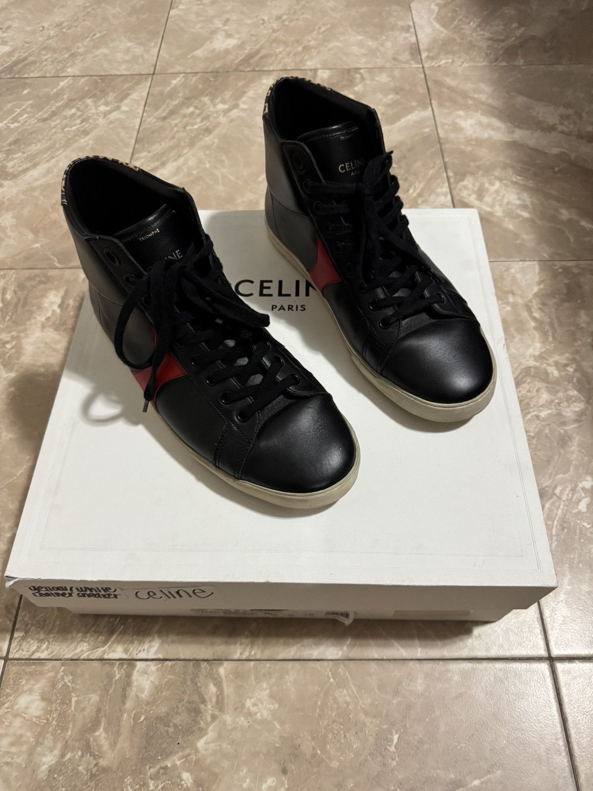 Celine Celine Triomphe Leopard Sneakers Size US 9 / EU 42 - 2 Thumbnail