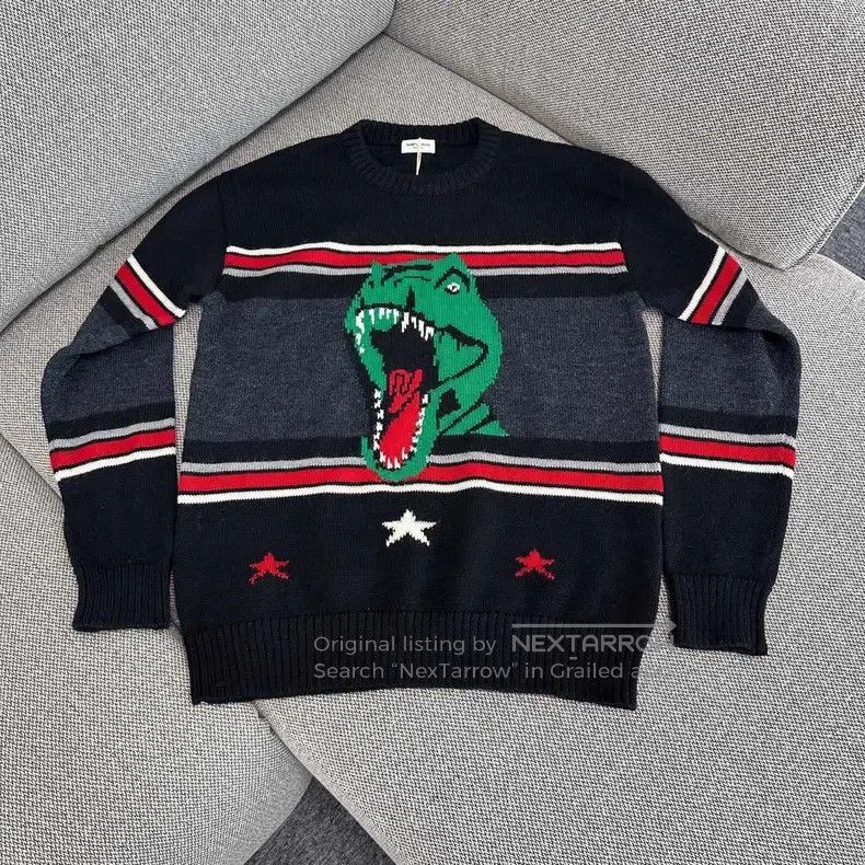 Saint Laurent Paris Saint Laurent Paris Dinosaur knit sweater Size US XS / EU 42 / 0 - 1 Thumbnail