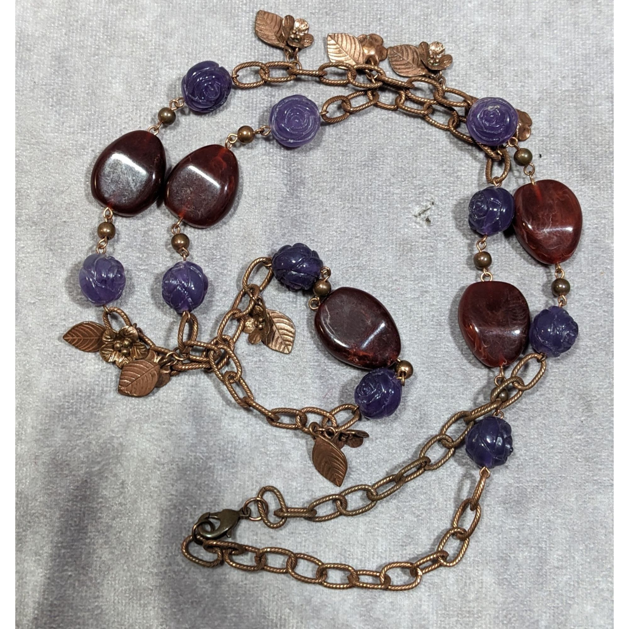 Other Vintage Cottagecore Floral Beaded Chain Necklace Size ONE SIZE - 14 Thumbnail