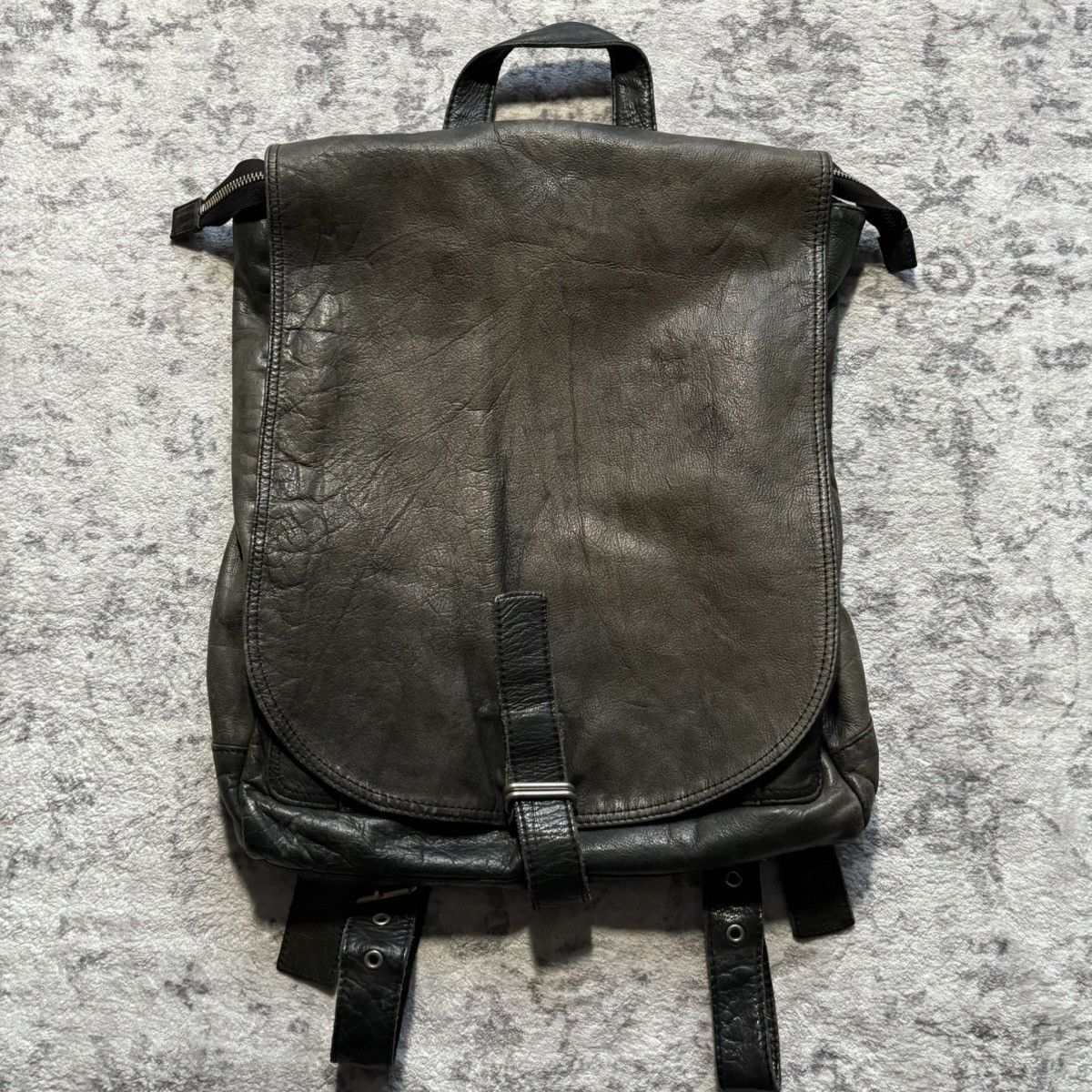 Y's for Men Y’s For Men Cowhide Leather Flap Backpack Size ONE SIZE - 1 Thumbnail
