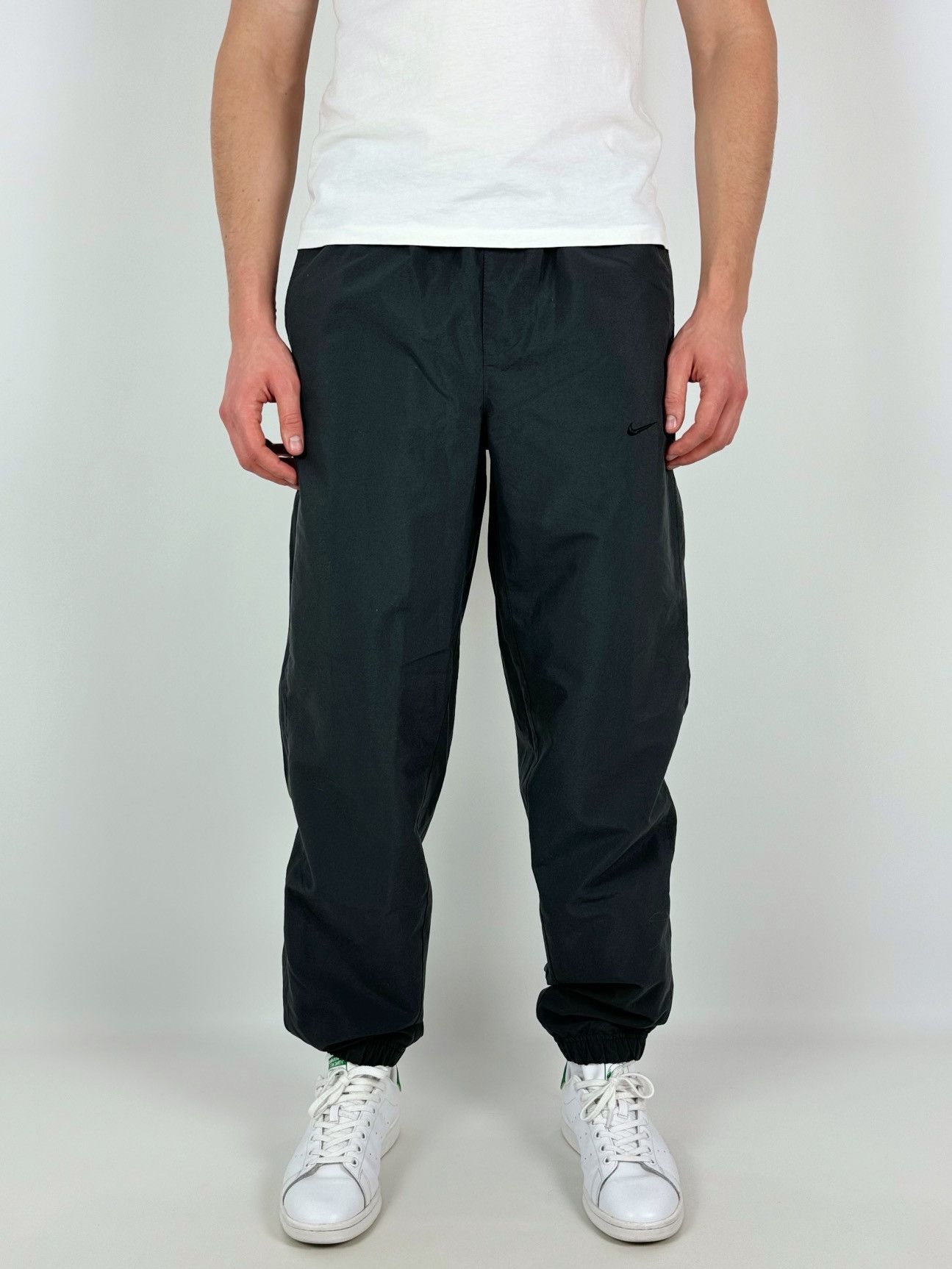 Nike Nike Swoosh Drill Gray Track Pants Size US 32 / EU 48 - 2 Thumbnail