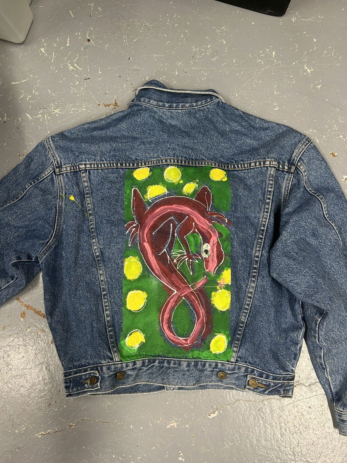 Guess × Vintage Crazy Vintage 80s Guess Jeans Denim Jacket Custom Art Size US M / EU 48-50 / 2 - 2 Thumbnail
