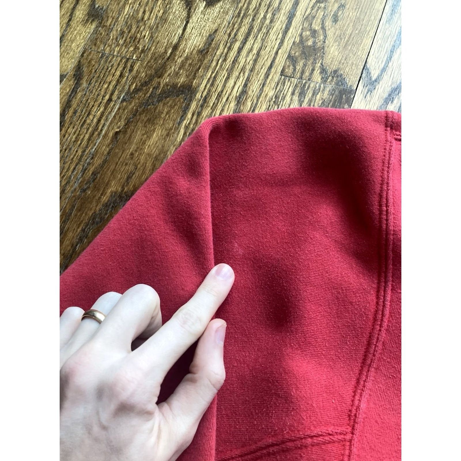 JNCO VINTAGE JNCO Hoodie Mens Large Red Heavyweight Crown Embroidered 90s Y2K Skateboarding Crew Neck Pullover Sleeves Long Pockets Hooded Size US L / EU 52-54 / 3 - 7 Thumbnail