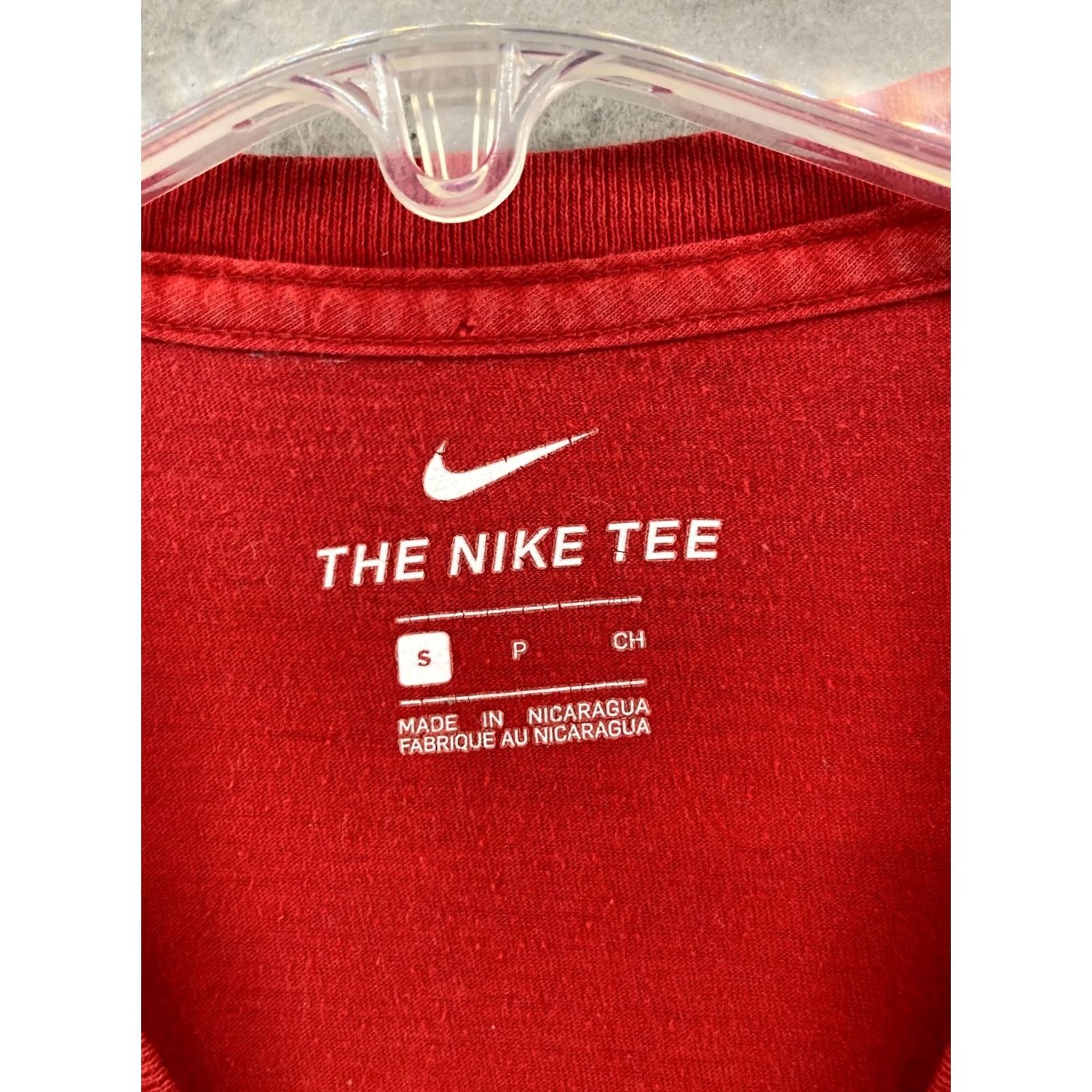 Nike Nike Mens TShirt Small Red Athletic Nike Dri-Fit Crew Neck Short Sleeve Shirt SS Regular Color Red Decade Classic Sports Mens Size US S / EU 44-46 / 1 - 5 Thumbnail