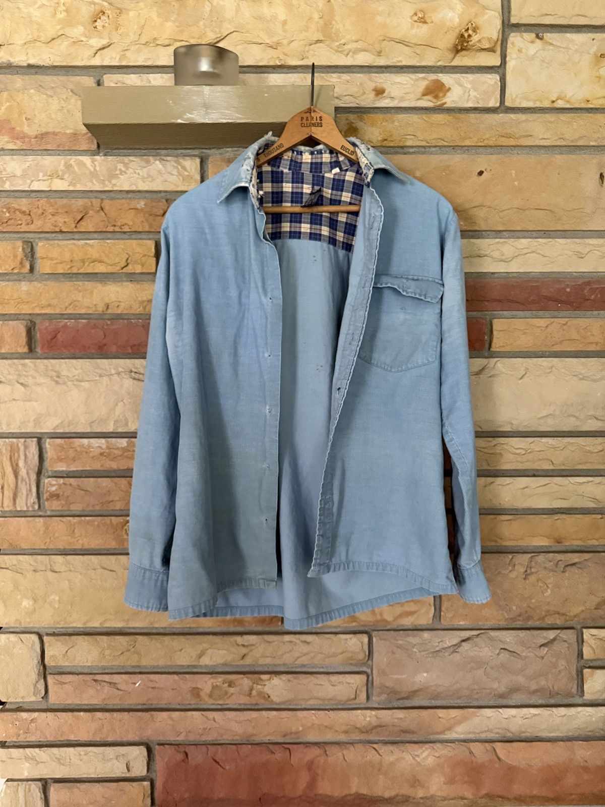 Vintage Vintage 80s Crowley's Corduroy Button Up Shirt Size US M / EU 48-50 / 2 - 1 Thumbnail