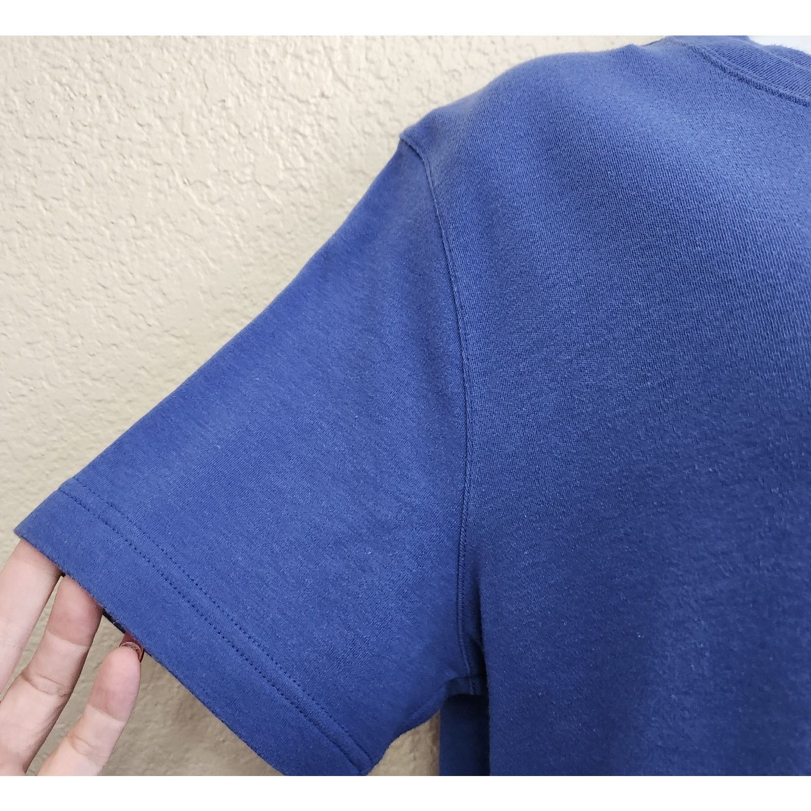 Other Westbound Petites Blue Crew Neck Short Sleeve Top PM Soft Size M / US 6-8 / IT 42-44 - 2 Thumbnail