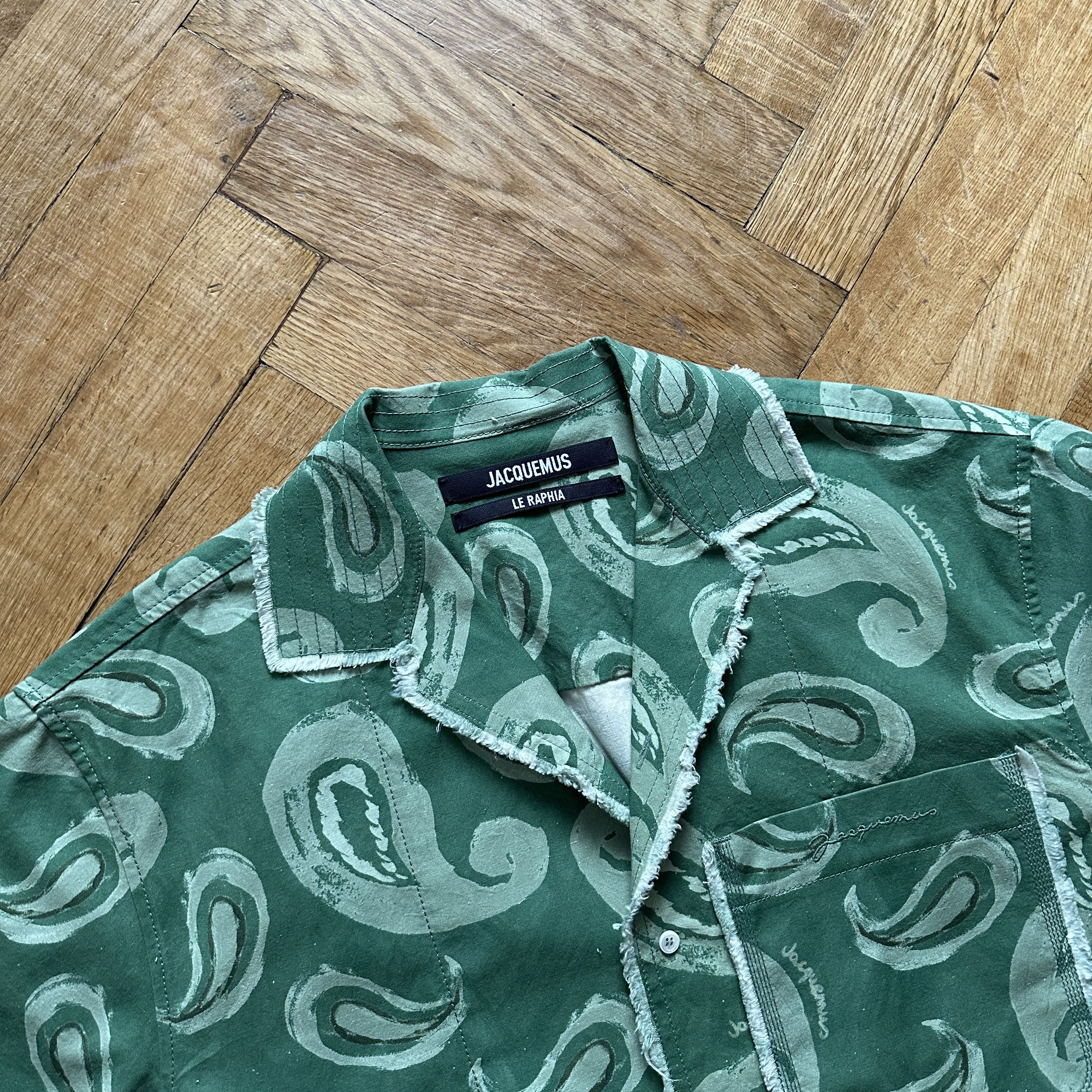 Jacquemus SS23 Le Raphia Paisley Shirt Size US L / EU 52-54 / 3 - 3 Thumbnail
