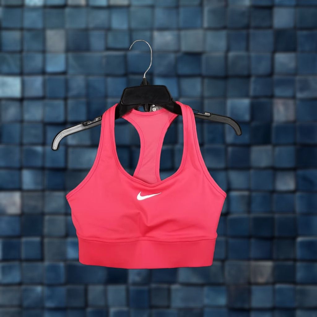 Nike Nike Sports Bra Womens Small Pink Dri-FIT Swoosh Racerback Training FN2728-629 Size ONE SIZE - 1 Thumbnail