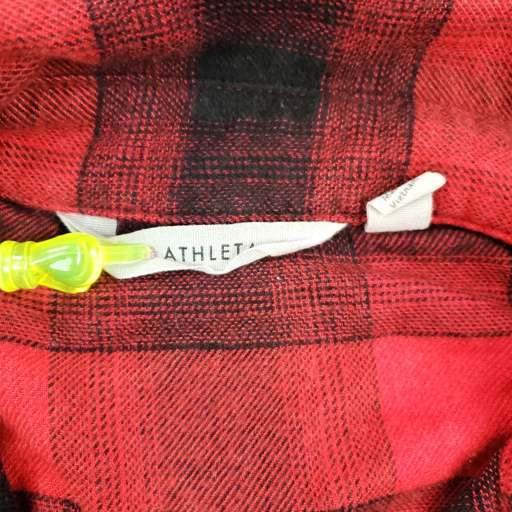 Athleta Womens Flannel Shirt Red Black Plaid Long Sleeve Athleta XXS 2XS Size XXS / US 00 / IT 34 - 5 Thumbnail