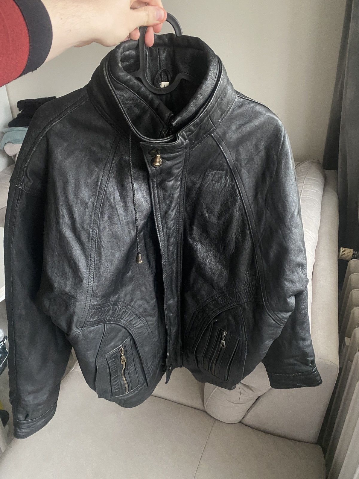 Vintage Vintage streetwear leather jacket 90s Size US L / EU 52-54 / 3 - 1 Thumbnail
