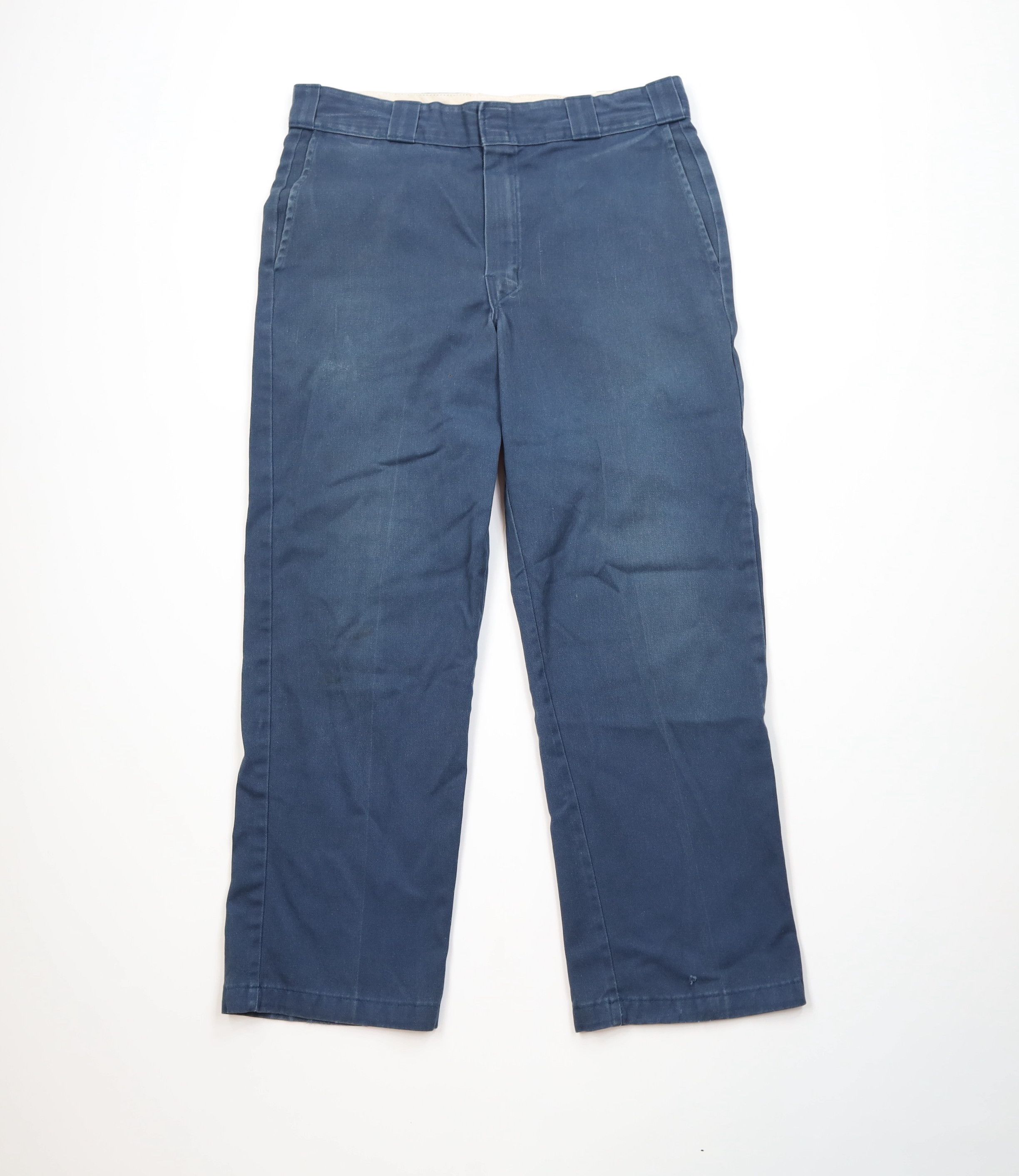 Dickies Vintage 90s Y2K Dickies Wide Leg Workwear Pants Navy Blue Size US 34 / EU 50 - 1 Thumbnail