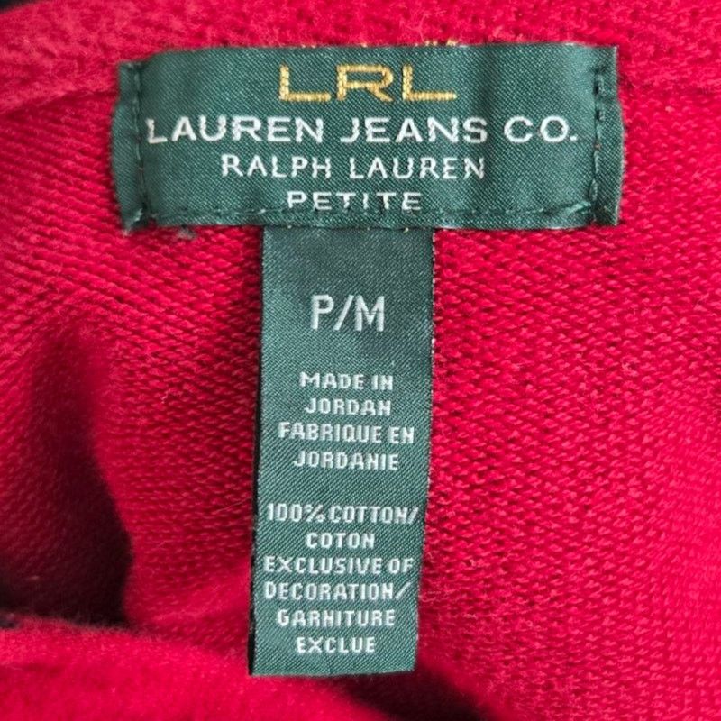 Lauren Ralph Lauren Lauren Jeans Co Womens Petite Hoodie Medium Red Toggle Size M / US 6-8 / IT 42-44 - 6 Thumbnail