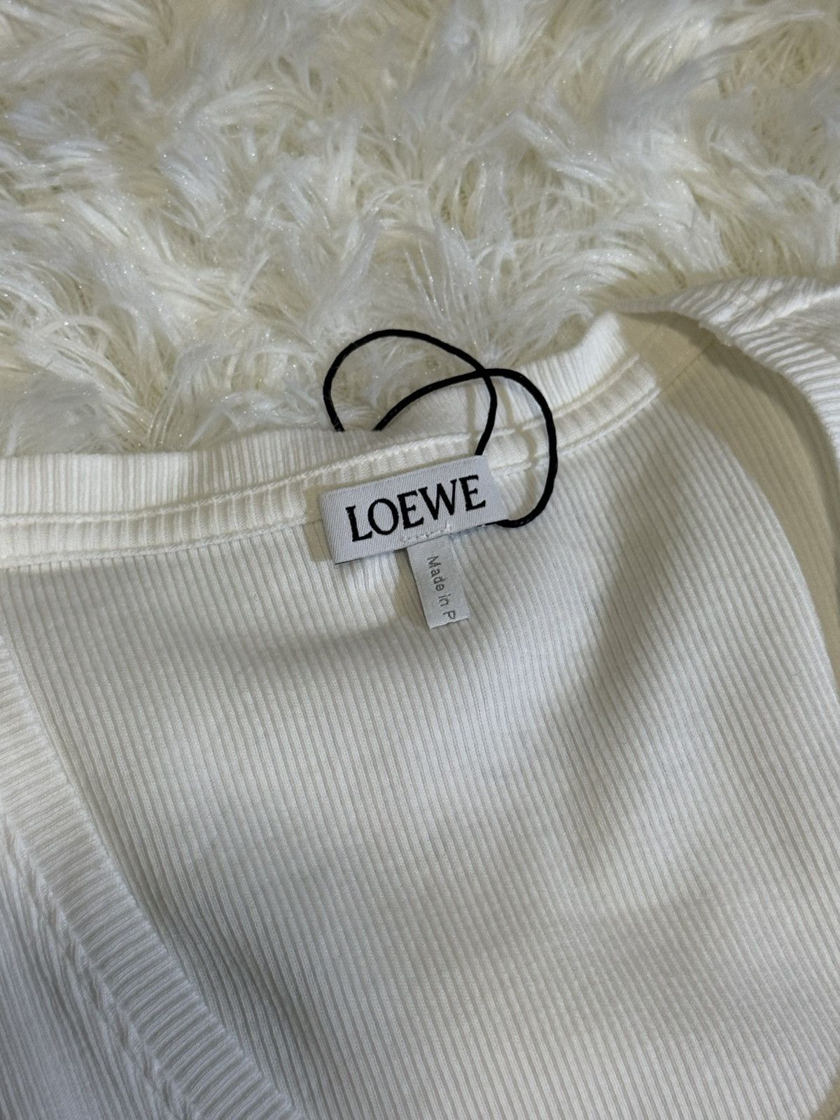Loewe Loewe white crop top Size S / US 4 / IT 40 - 2 Thumbnail