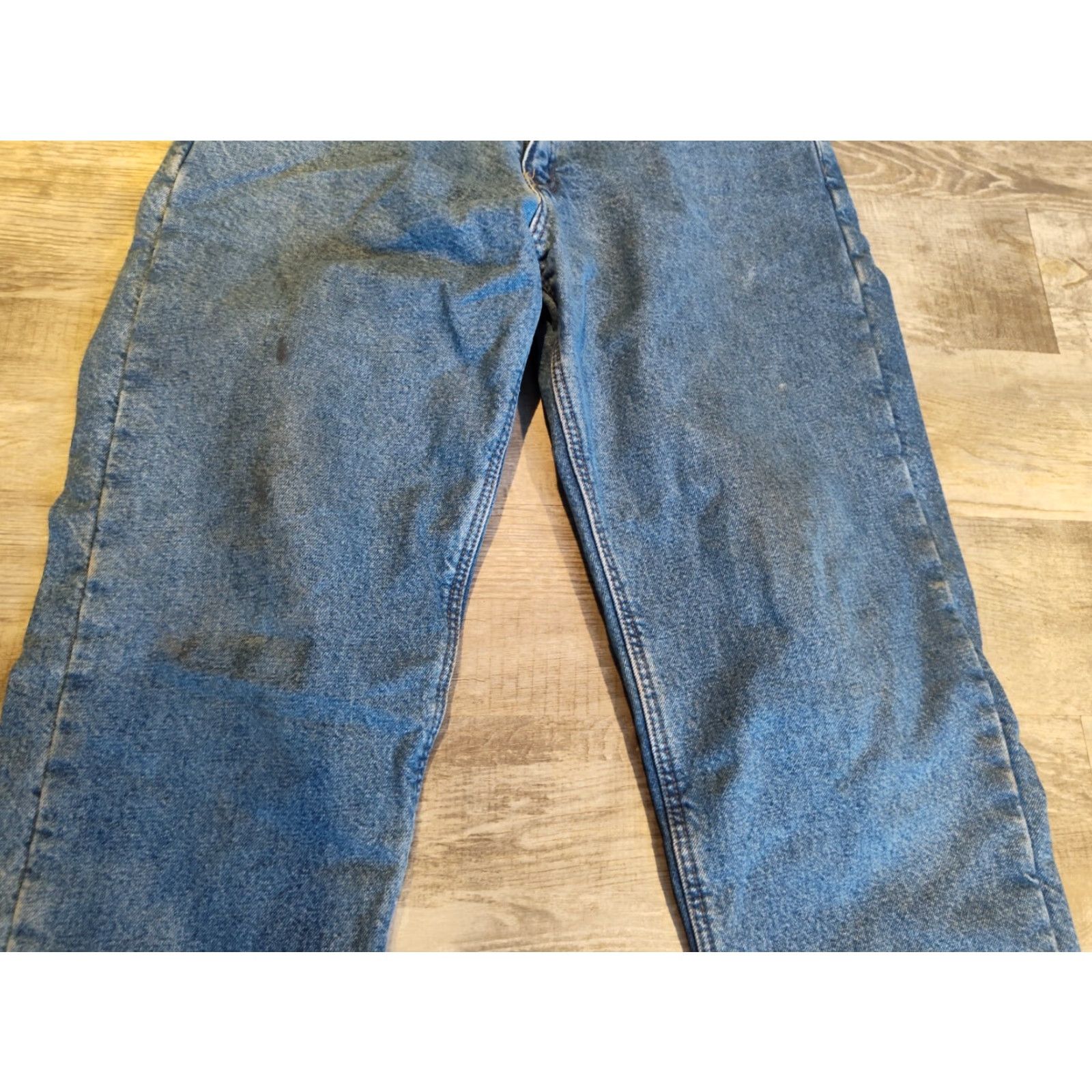 Carhartt VINTAGE Carhartt Denim Fleece Lined Work Pants 38X29 Men's Blue Jean Faded Size US 38 / EU 54 - 3 Thumbnail