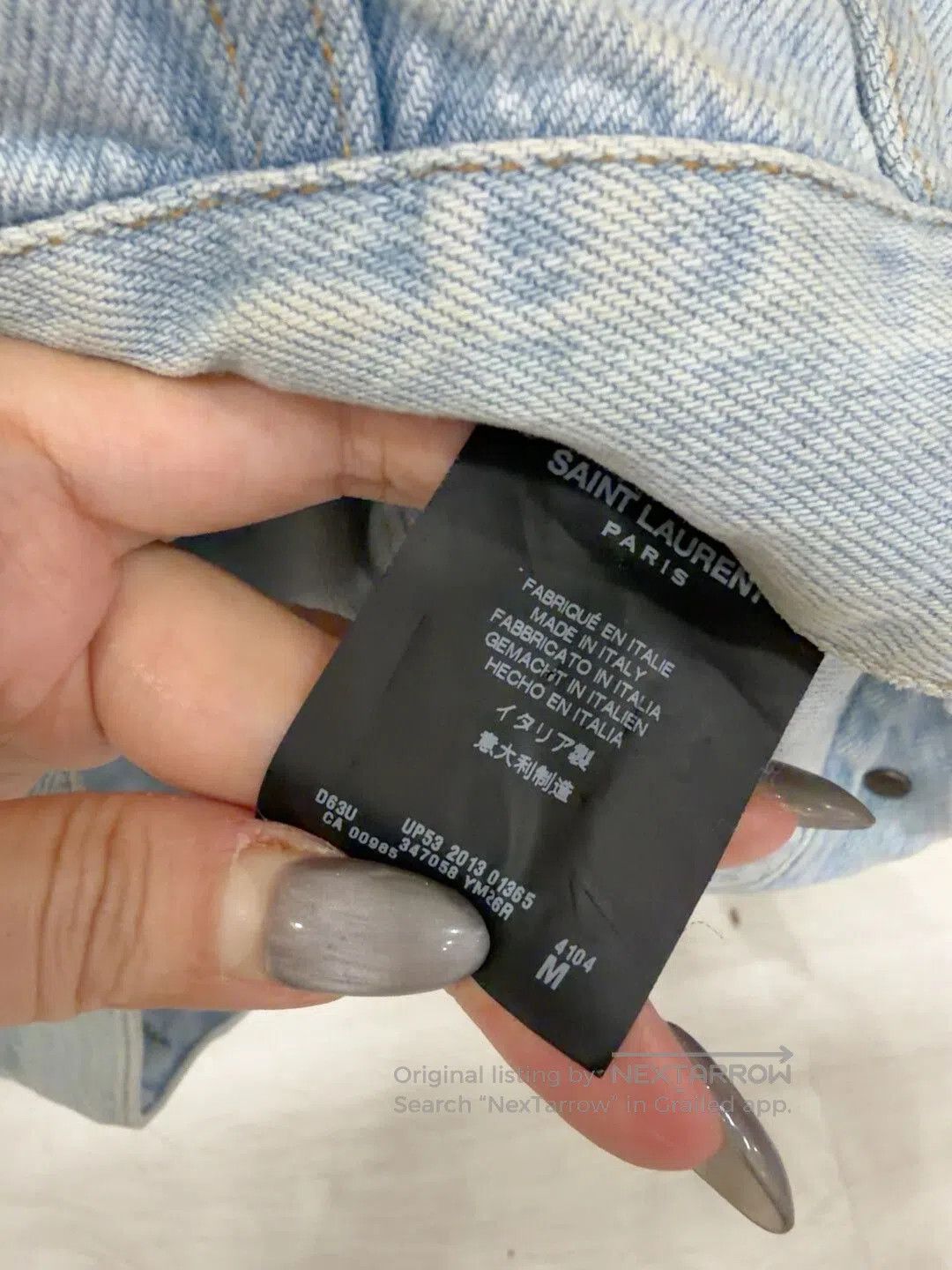 Saint Laurent Paris Saint Laurent Denim Jacket Size M. Size US M / EU 48-50 / 2 - 3 Thumbnail
