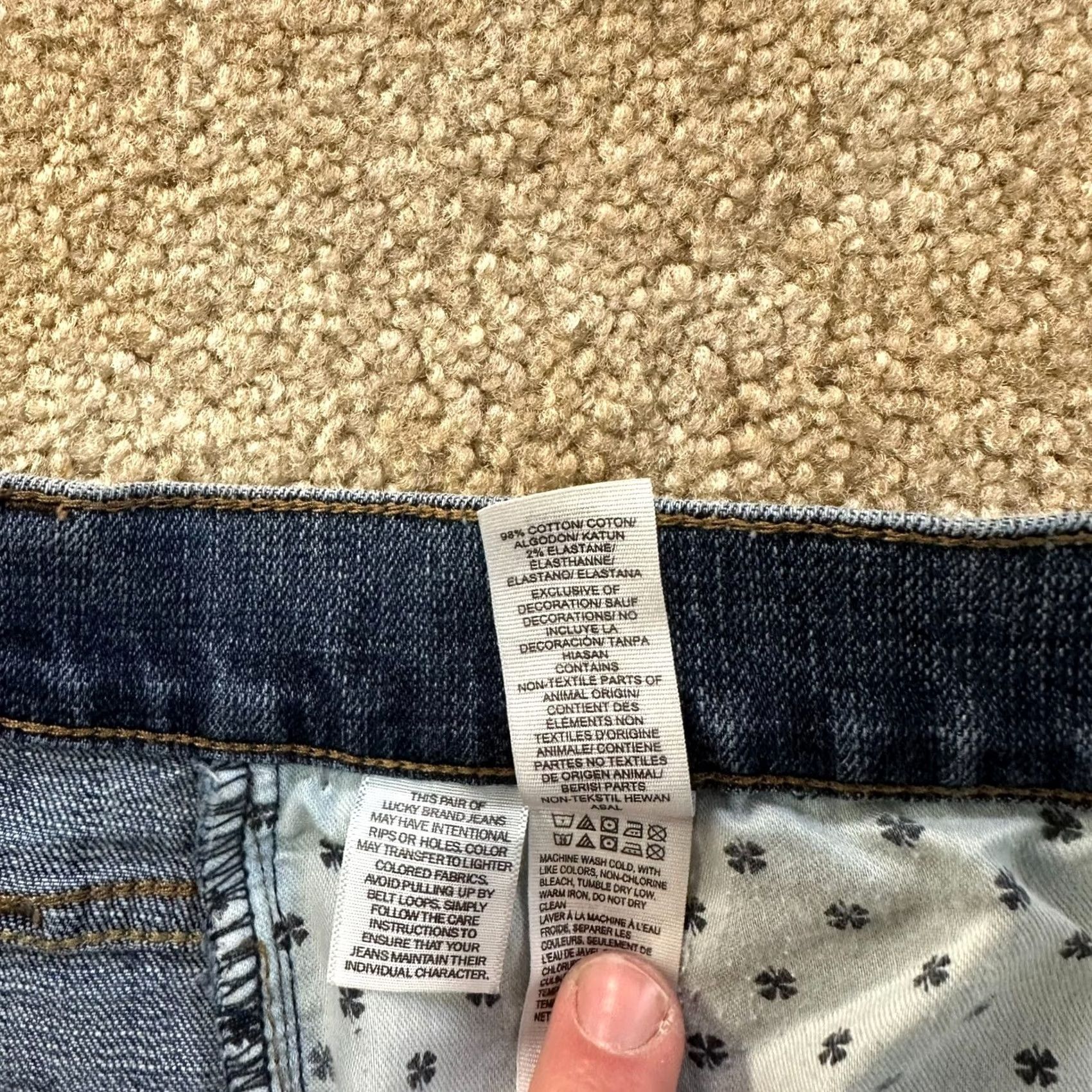 Lucky Brand Lucky Brand 221 Jeans Men's 38x32 Straight Denim Blue 5-Pocket Regular Stretch Size US 38 / EU 54 - 6 Thumbnail