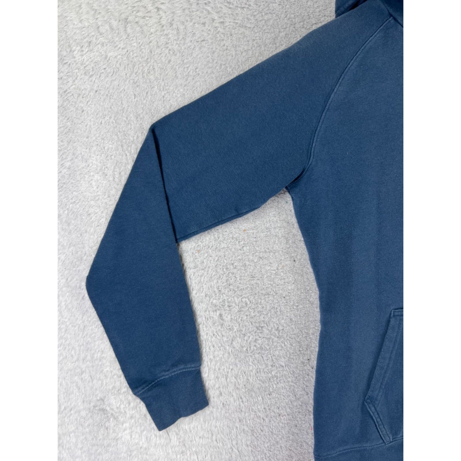 The North Face The North Face Hoodie Womens Small Blue Pullover Logo Sweater Cotton Blend Size S / US 4 / IT 40 - 3 Thumbnail