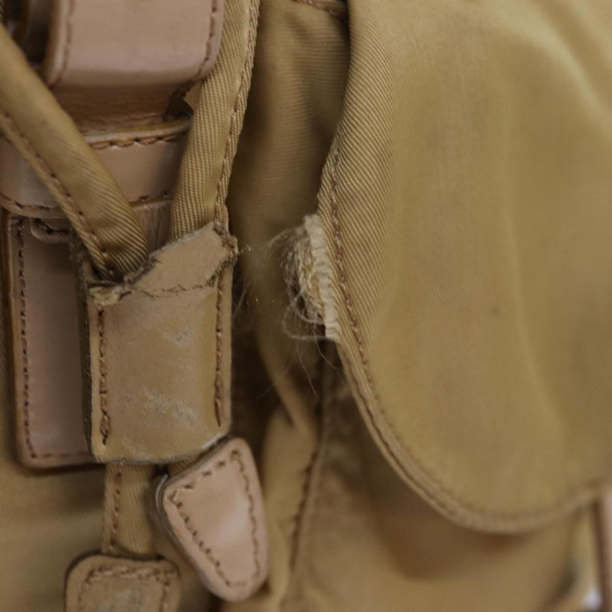 Prada PRADA Backpack Nylon Beige Size ONE SIZE - 10 Thumbnail