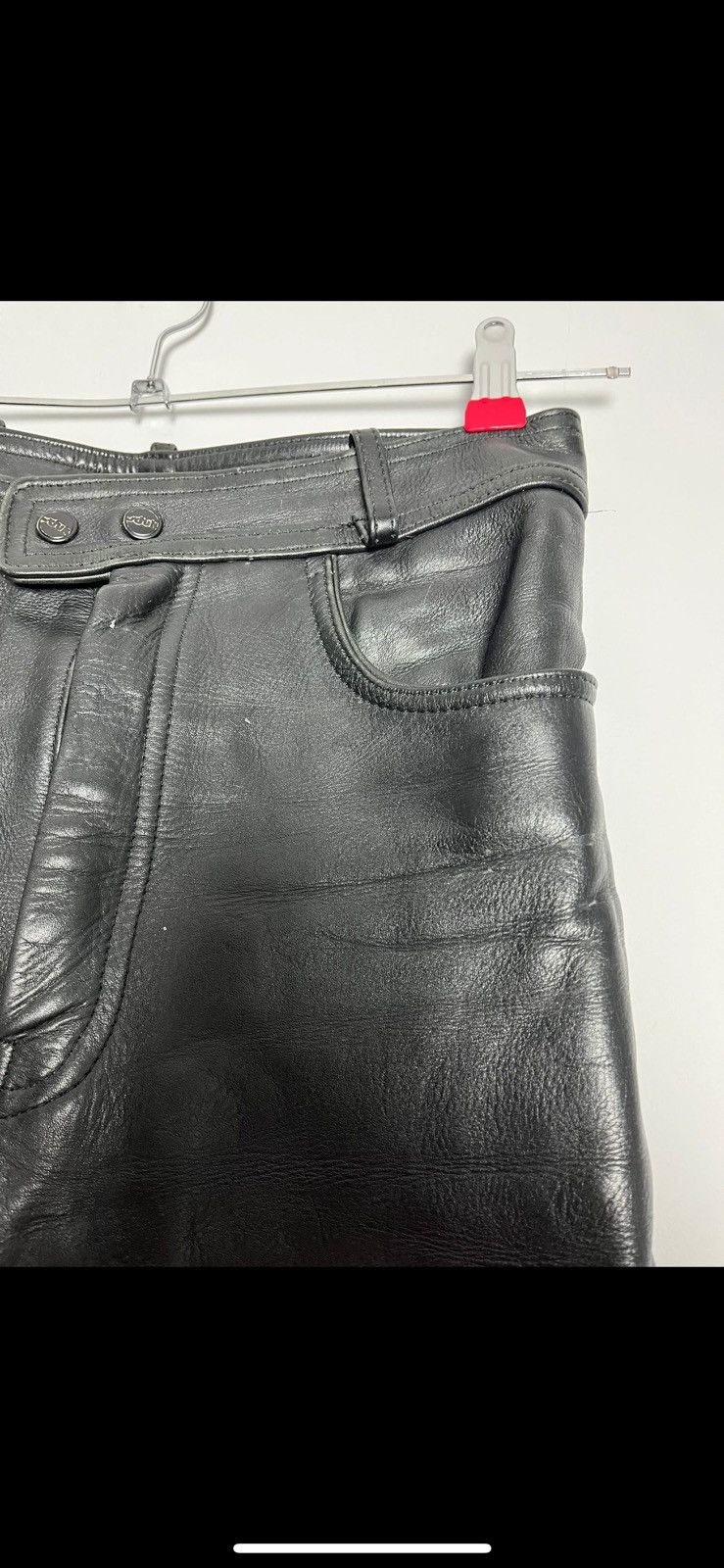 Leather Vintage leather pants motorcycle y2k Size US 28 / EU 44 - 9 Thumbnail