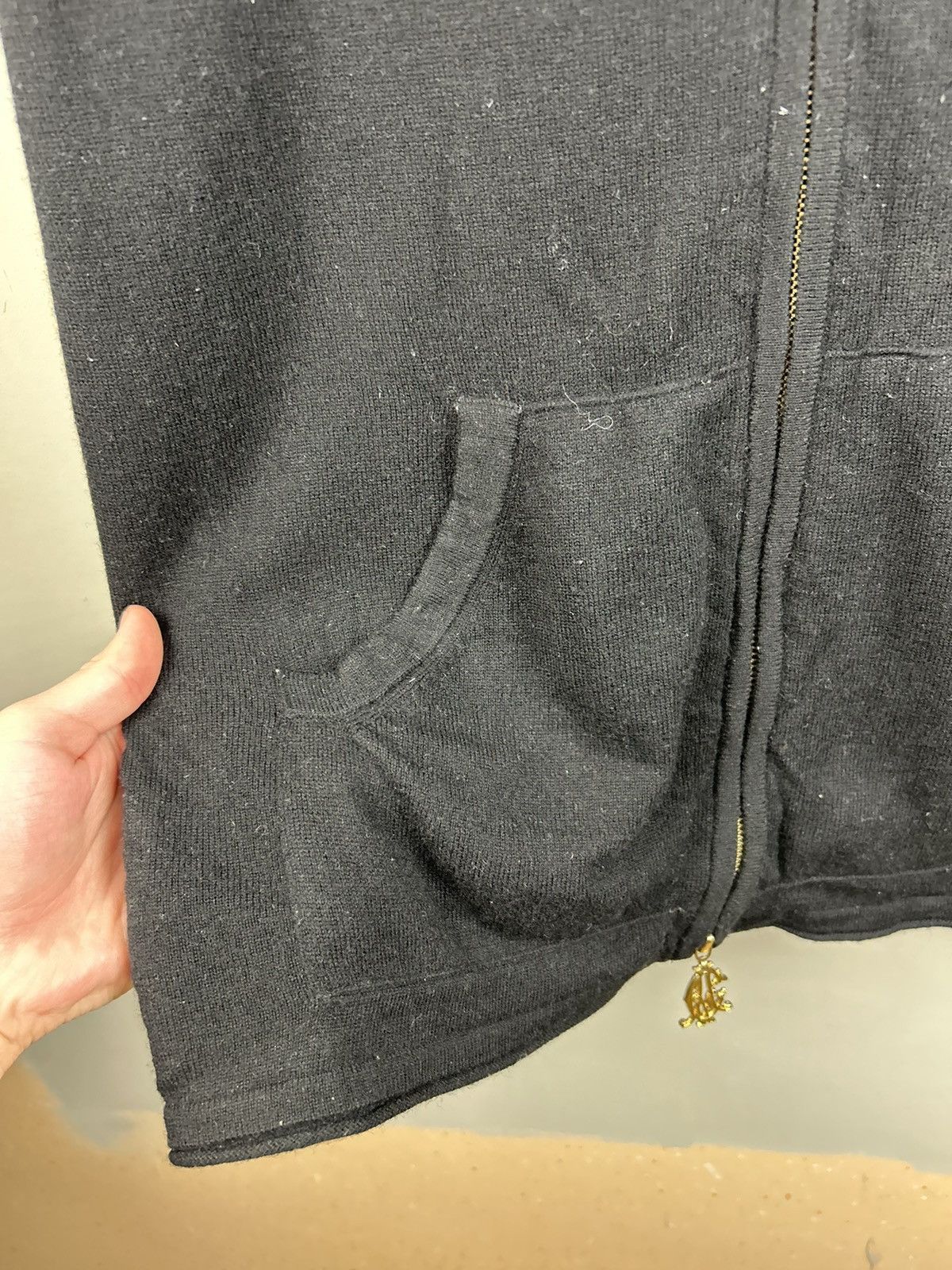 Christian Audigier Christian Audigier Zip Hoodie Black Logo Size US XL / EU 56 / 4 - 9 Thumbnail