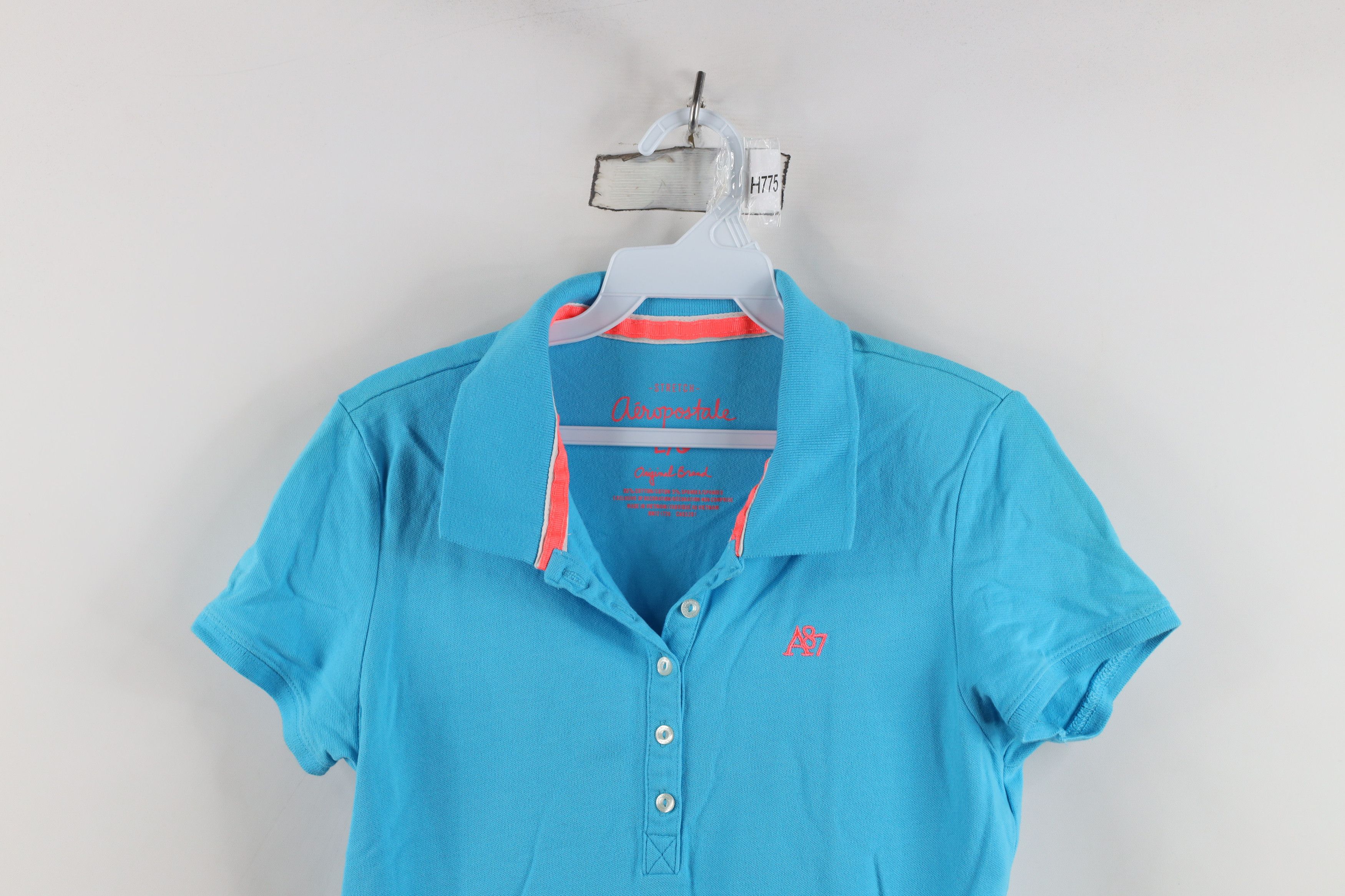 Aeropostale Vintage Y2K Aeropostale Bella Collared Polo Shirt Blue Size L / US 10 / IT 46 - 2 Thumbnail