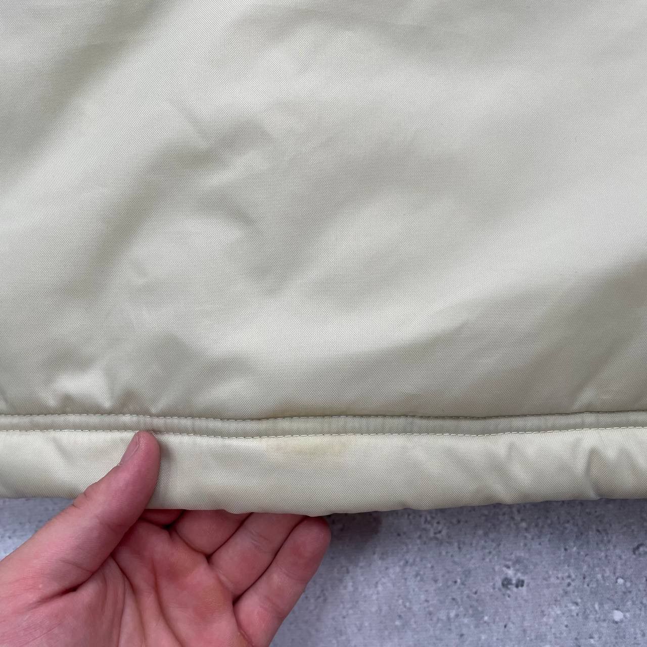 Nike × Vintage Vintage 2000s Nike Nylon Puffer Y2K Jacket Beige Size S Size US S / EU 44-46 / 1 - 24 Thumbnail