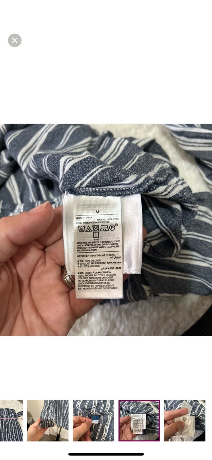 Old Navy Old navy medium striped boho peasant top Size M / US 6-8 / IT 42-44 - 7 Thumbnail