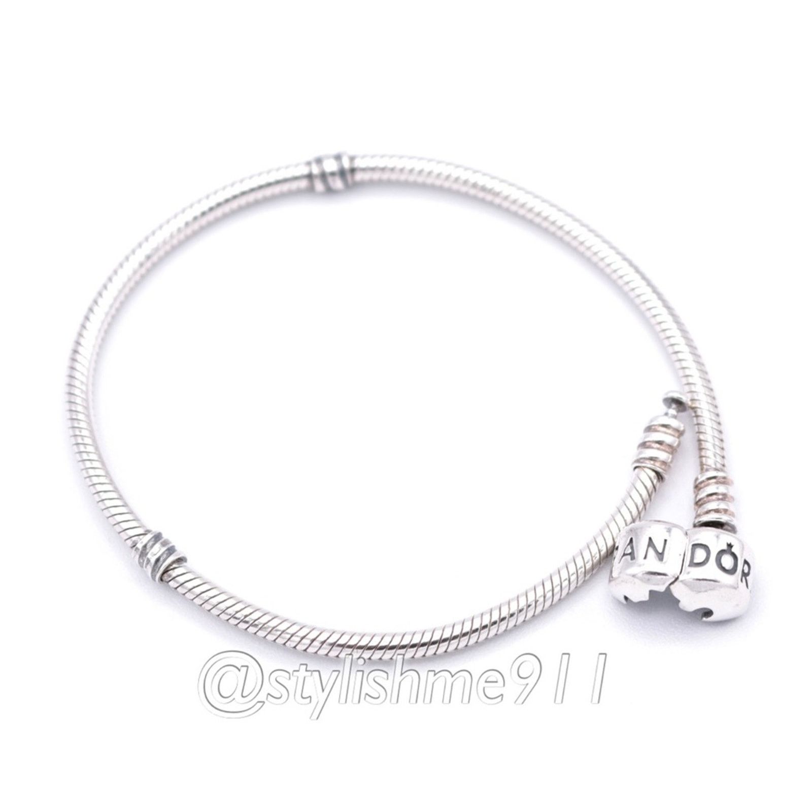 pandora Authentic PANDORA Moments Barrel Clasp Charm Bracelet Size ONE SIZE - 5 Thumbnail