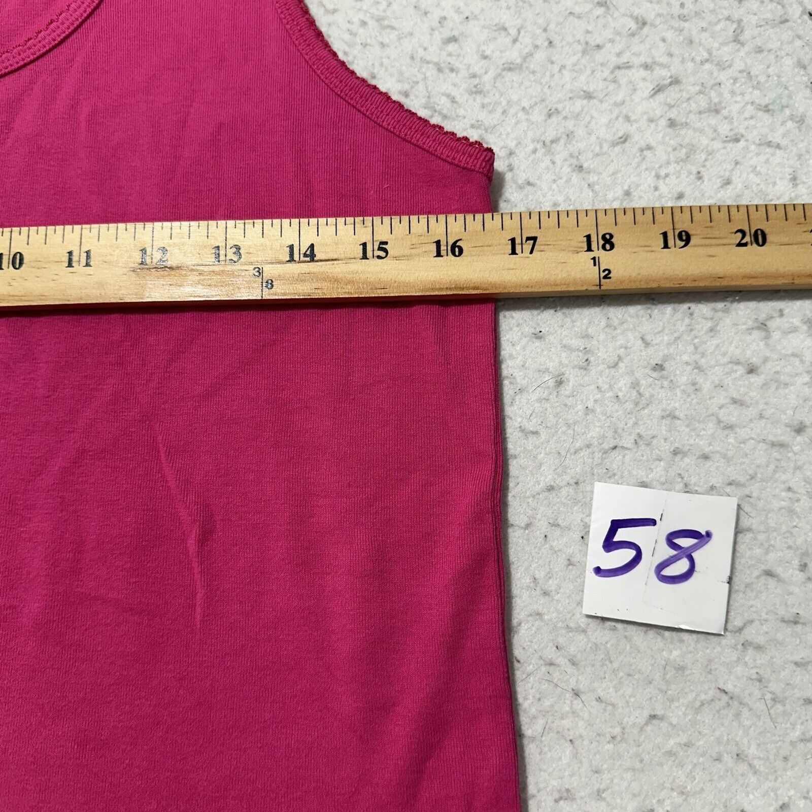 Lands' End Vintage Lands’ End Medium (10-12) Tank Top Hot Pink Shirt Size M / US 6-8 / IT 42-44 - 8 Thumbnail