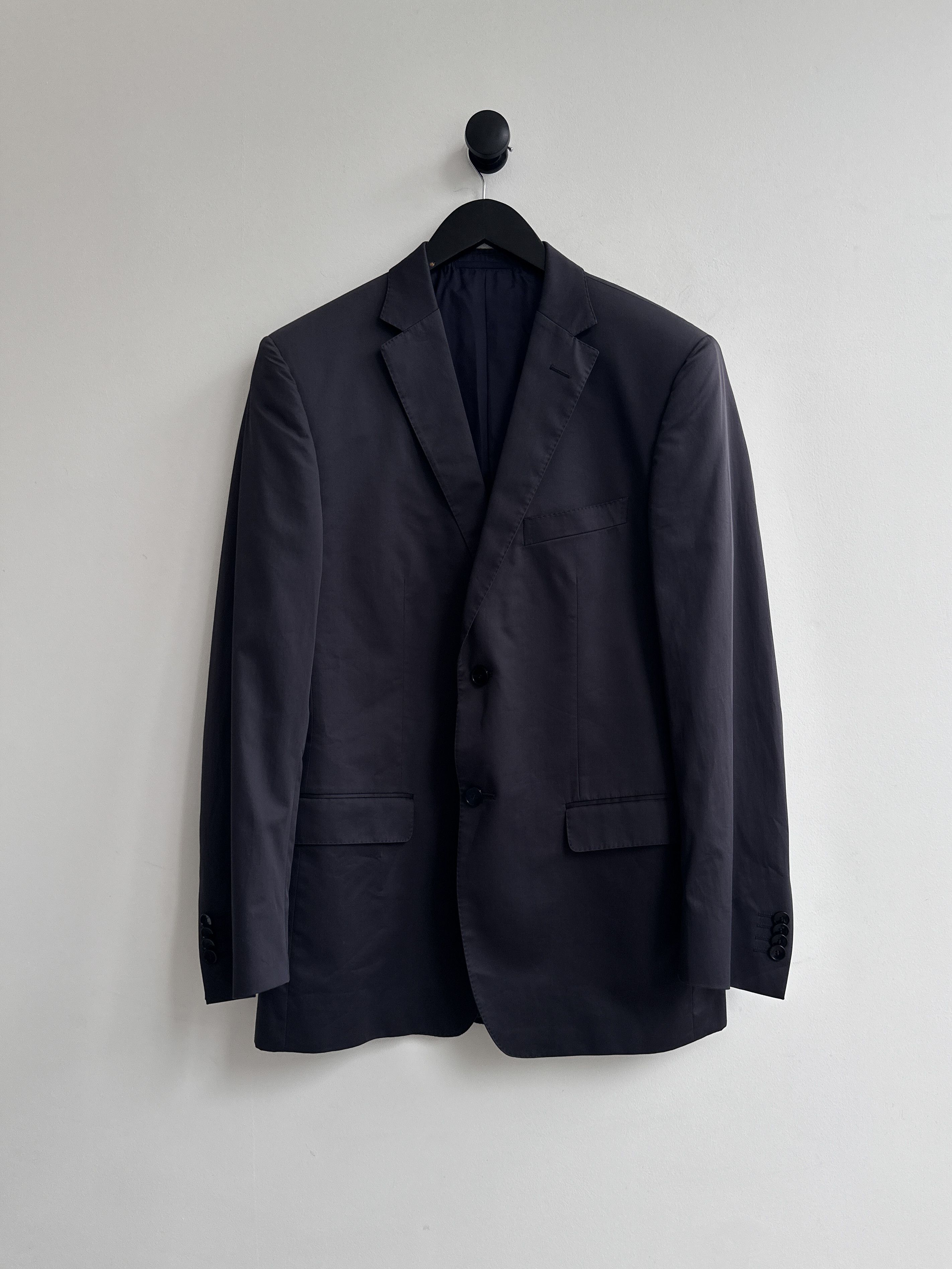 Ermenegildo Zegna Ermenegildo Zegna Navy Blazer Slim Fit Size 46R - 1 Thumbnail
