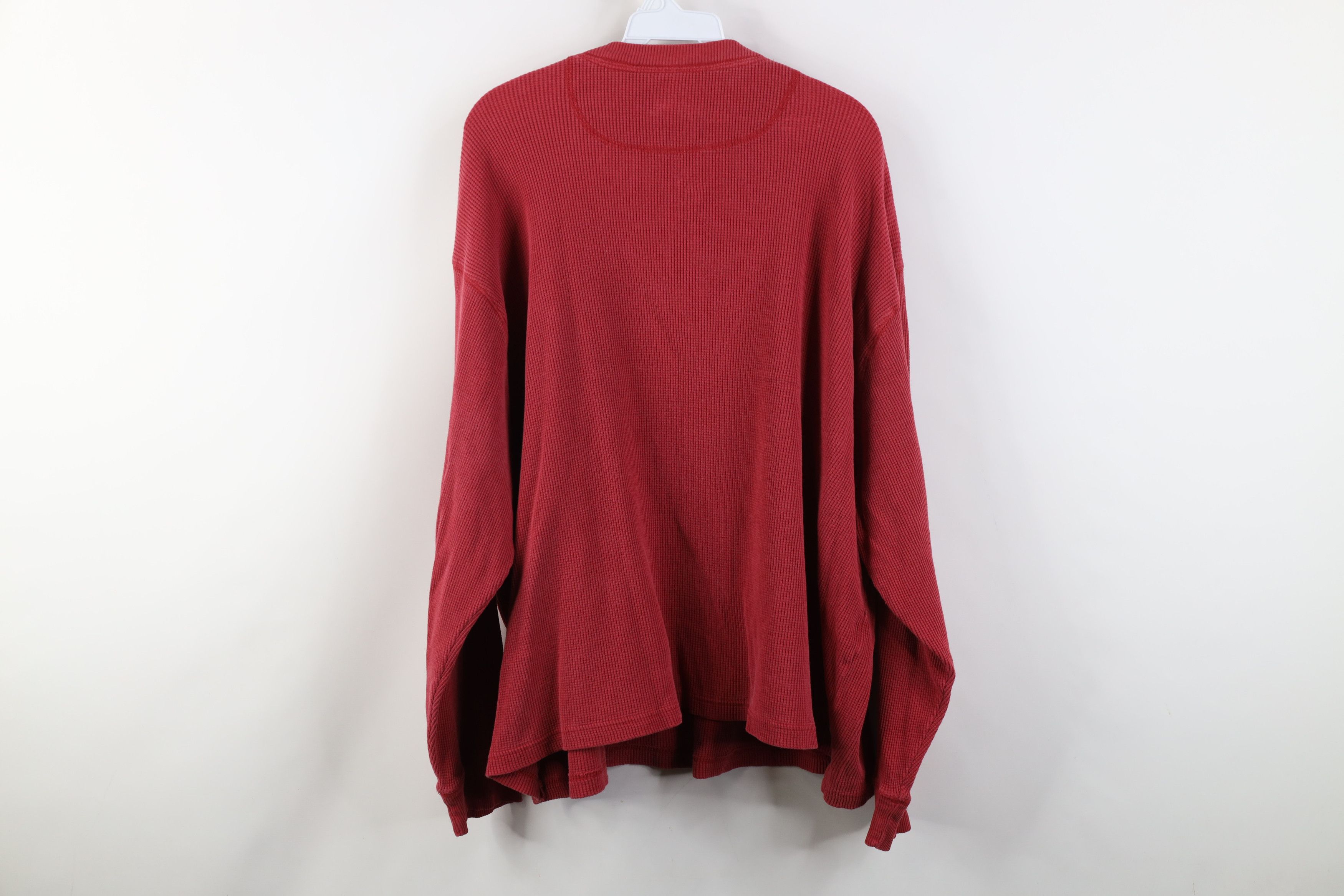 Vintage Vintgae 90s Streetwear Thermal Waffle Knit Henley T-Shirt Size US XXL / EU 58 / 5 - 11 Thumbnail