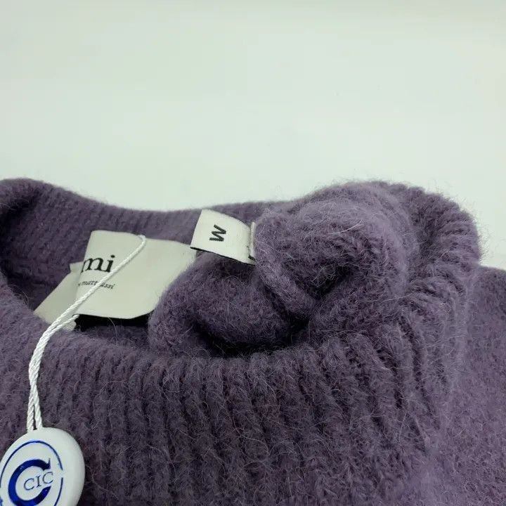 AMI AMIPARIS Purple Heart Embroidered Sweater -2507 Size US M / EU 48-50 / 2 - 5 Thumbnail