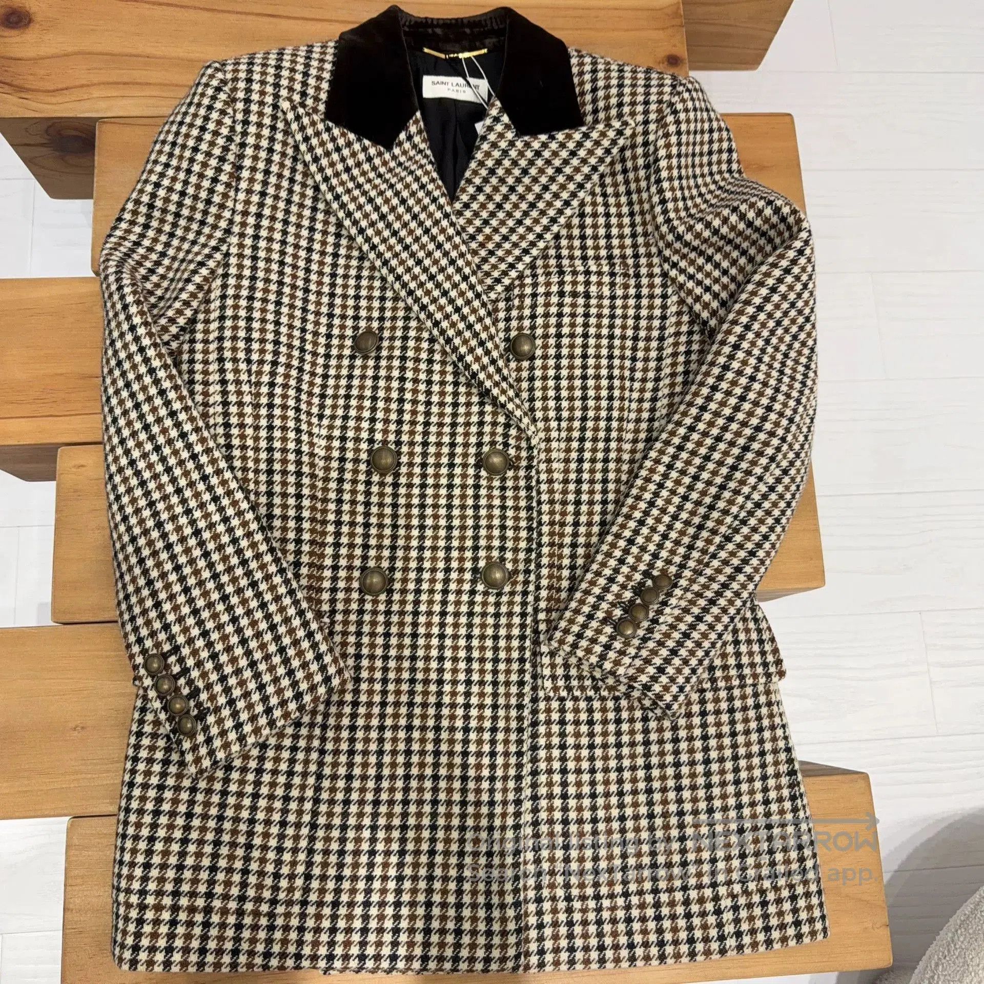 Saint Laurent Paris YSL Houndstooth Double. Size S / US 4 / IT 40 - 1 Thumbnail