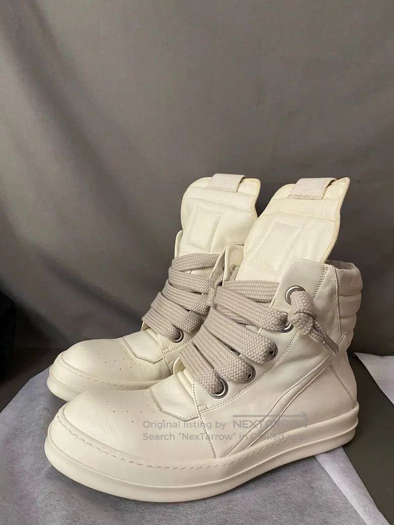 Rick Owens Rick Owens White High. Size US 11.5 / EU 44-45 - 1 Thumbnail