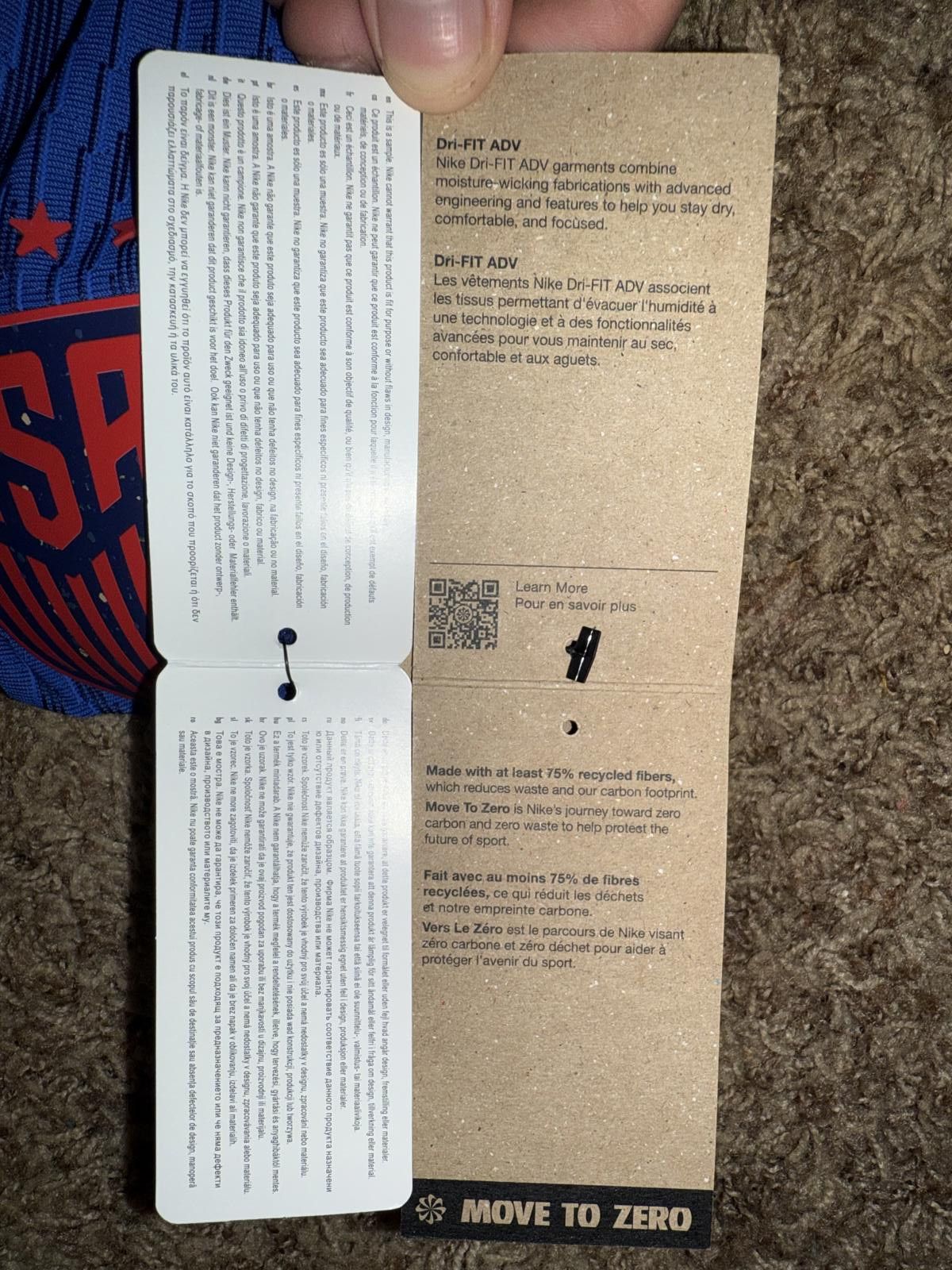 Nike Nike Men’s Team USA 2023 Match Away Jersey Sample Size US XS / EU 42 / 0 - 10 Thumbnail