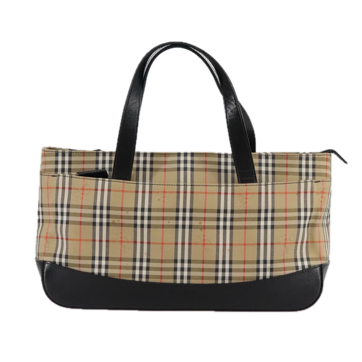 Burberry Nova Check Beige Canvas Handbag (Pre-Owned) Size ONE SIZE - 1 Thumbnail