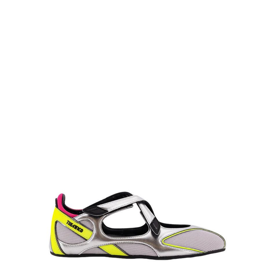 THE ATTICO Floor 01 Silver Ballerinas New & Authentic (Women