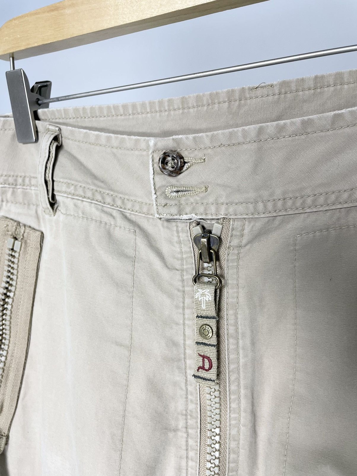 Diesel Diesel Vintage Cargo Faded Distressed Beige Military Pants Size US 32 / EU 48 - 10 Thumbnail